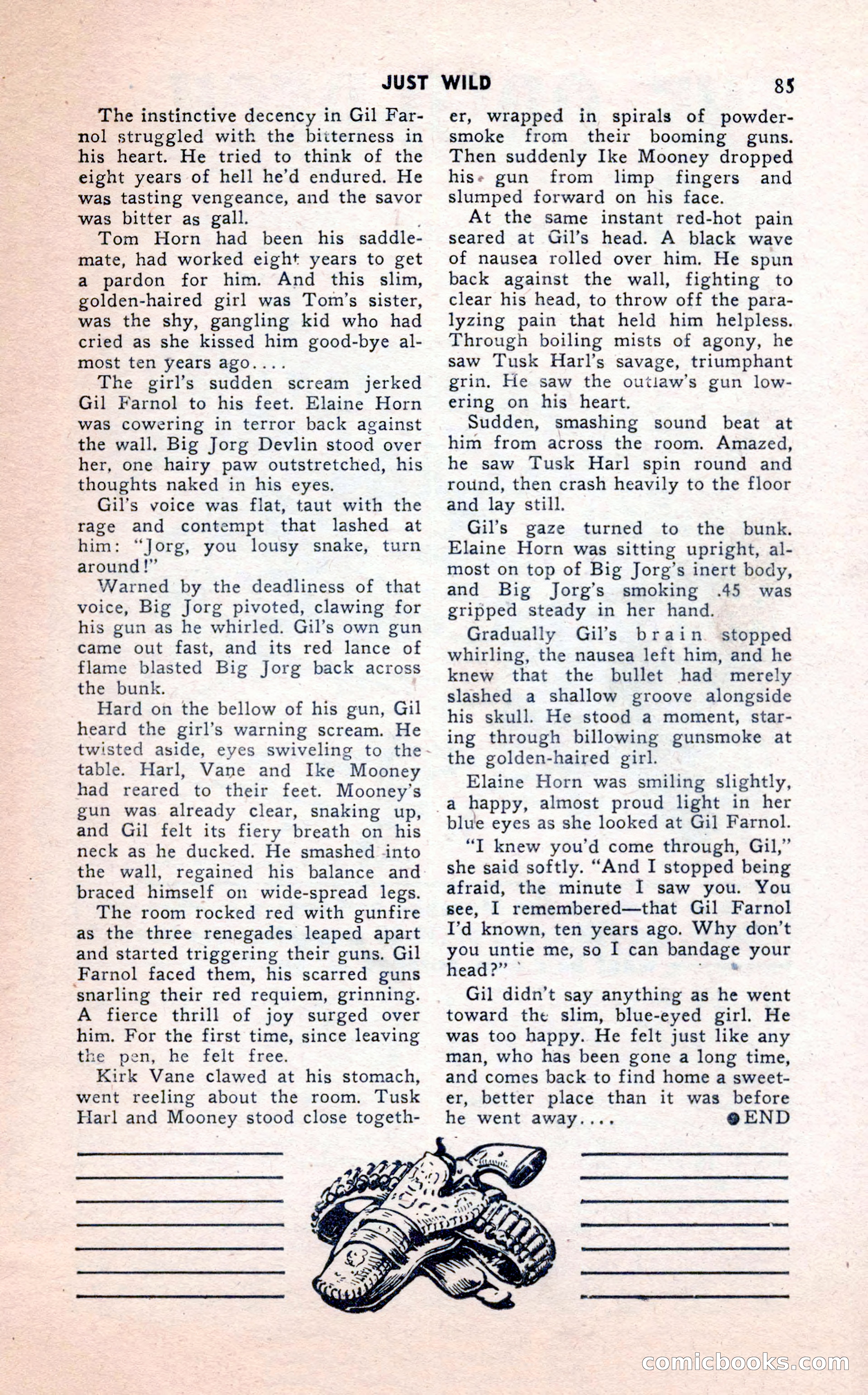 2-Gun Western, February 1954 — page 85 of 100