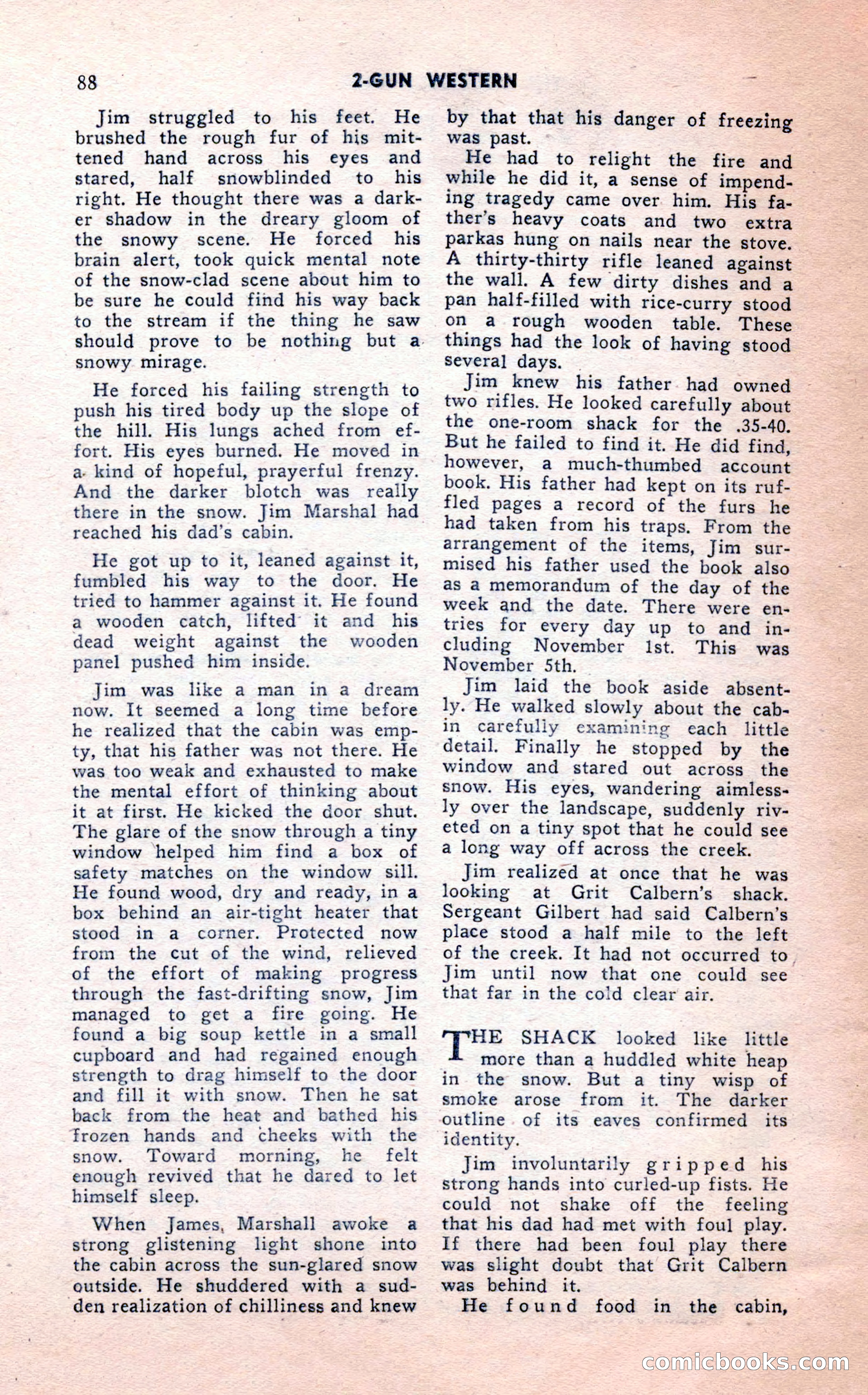 2-Gun Western, February 1954 — page 88 of 100