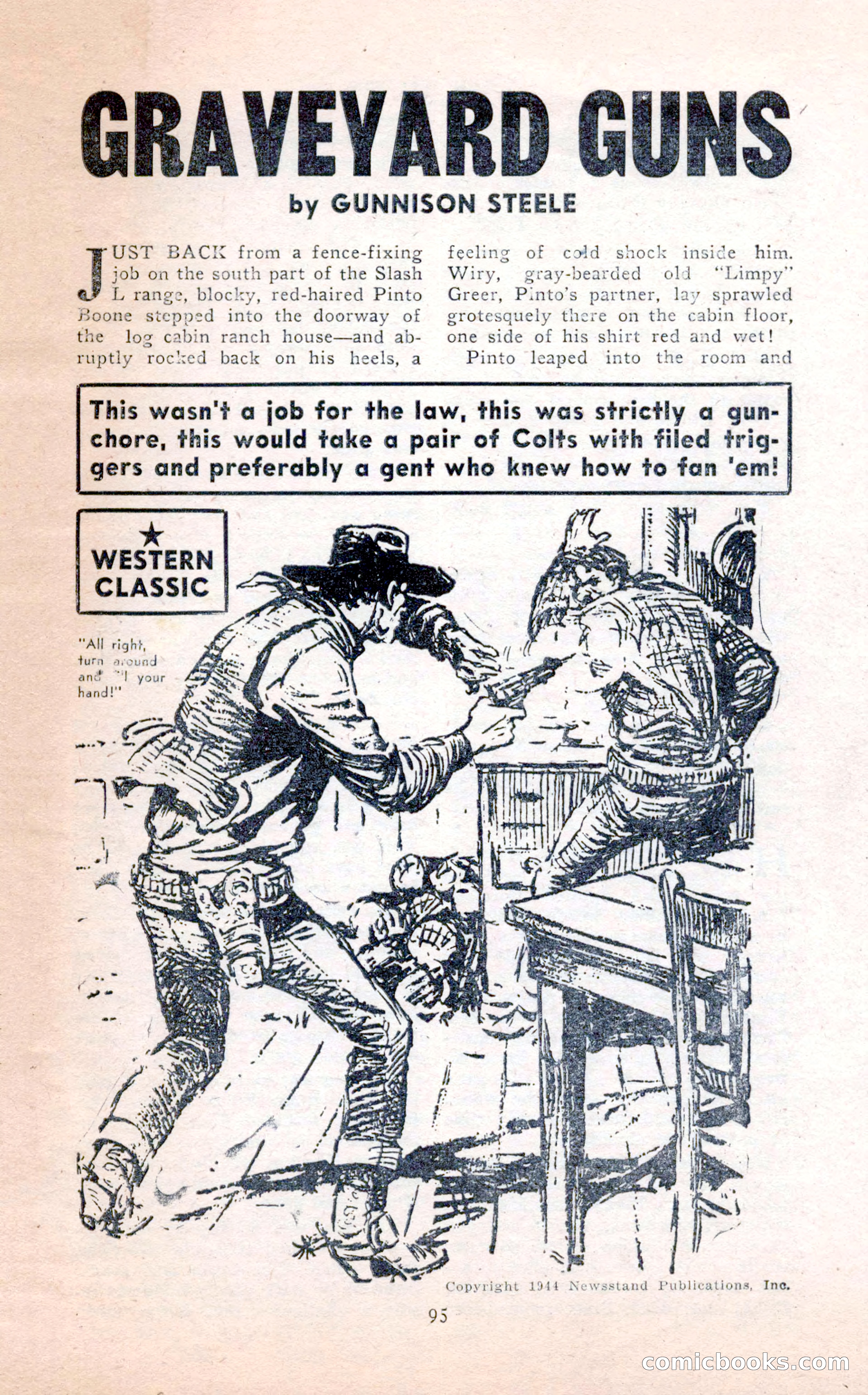 2-Gun Western, February 1954 — page 95 of 100