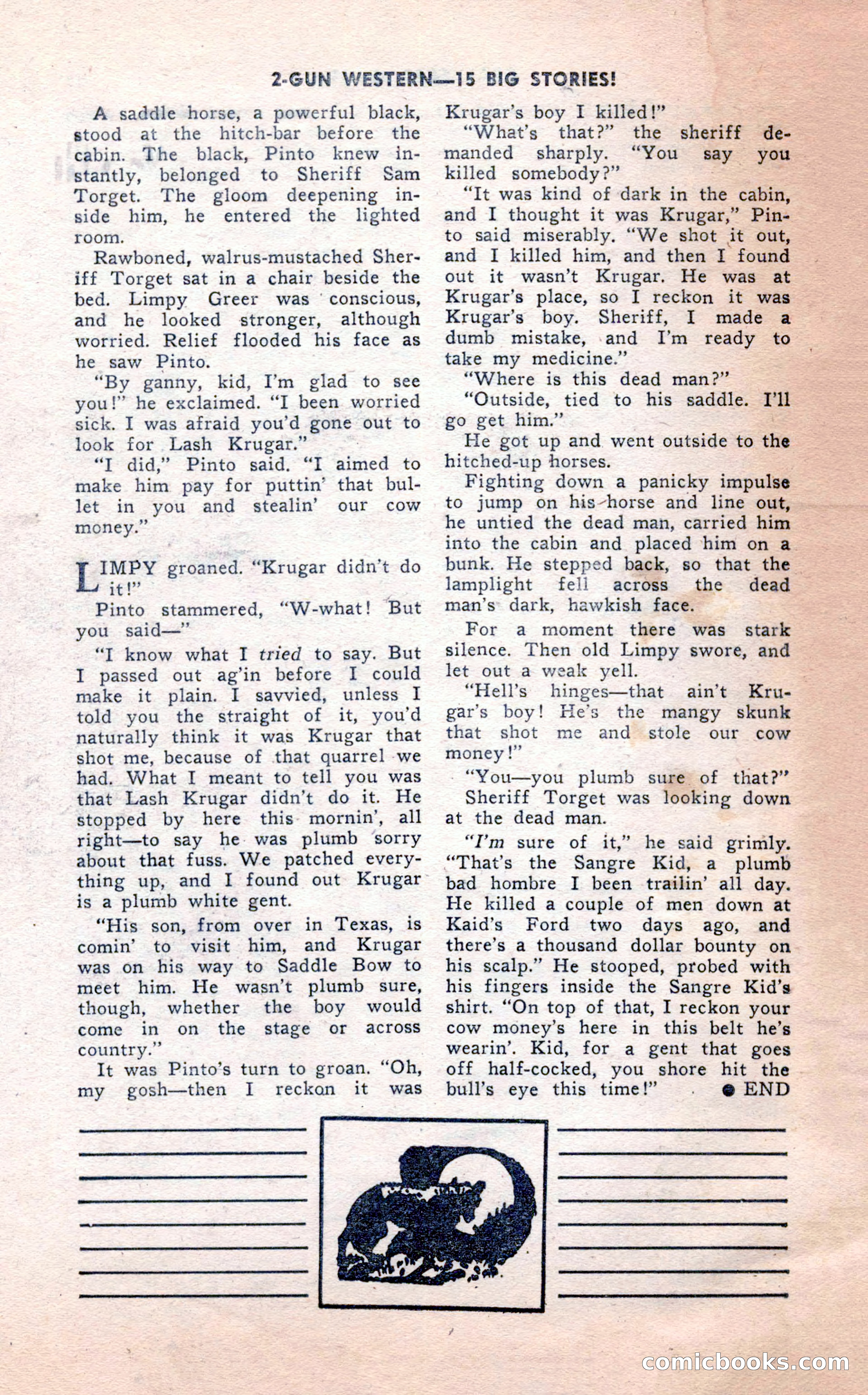 2-Gun Western, February 1954 — page 98 of 100