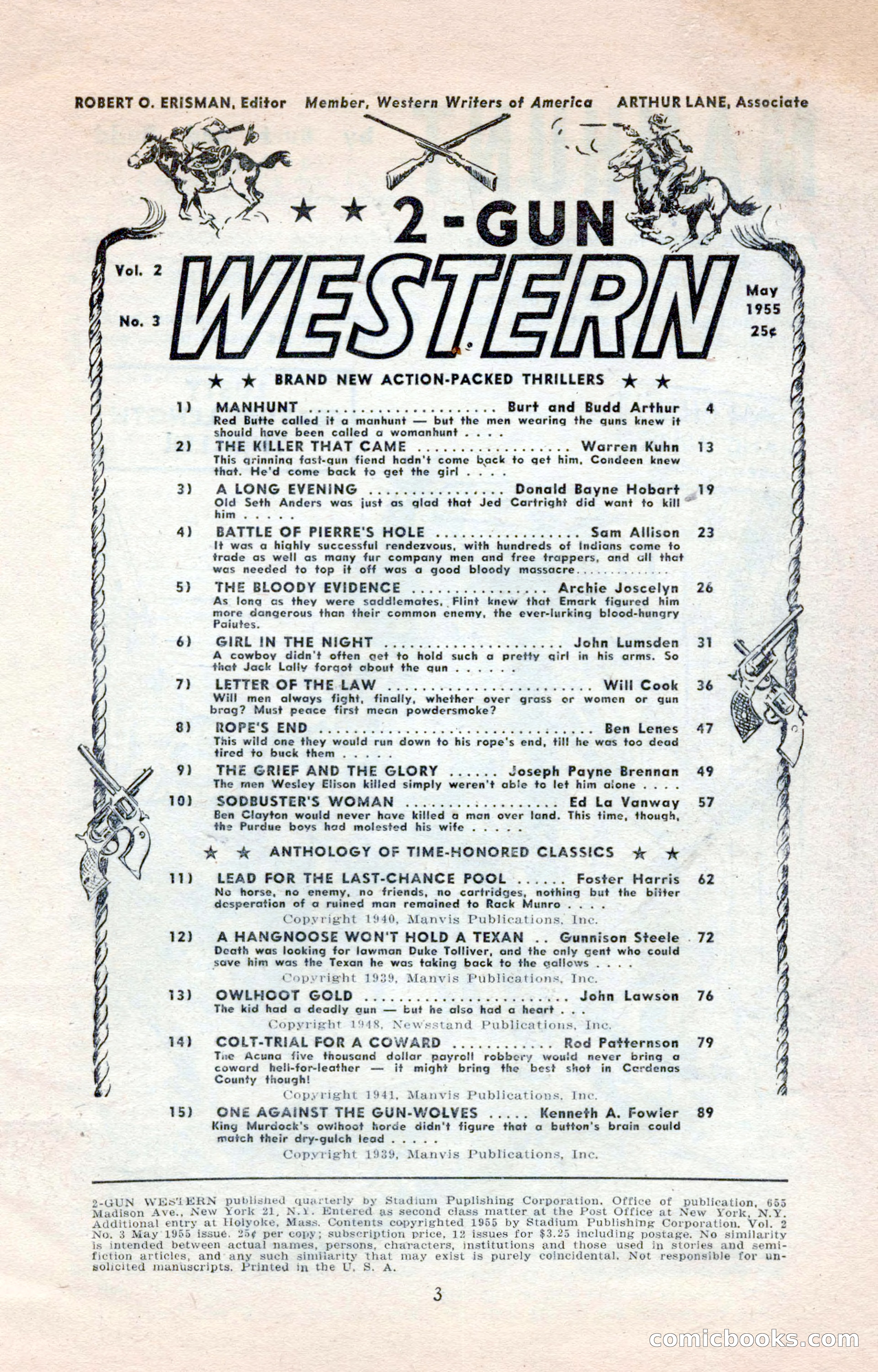 2-Gun Western, May 1955 — page 3 of 100