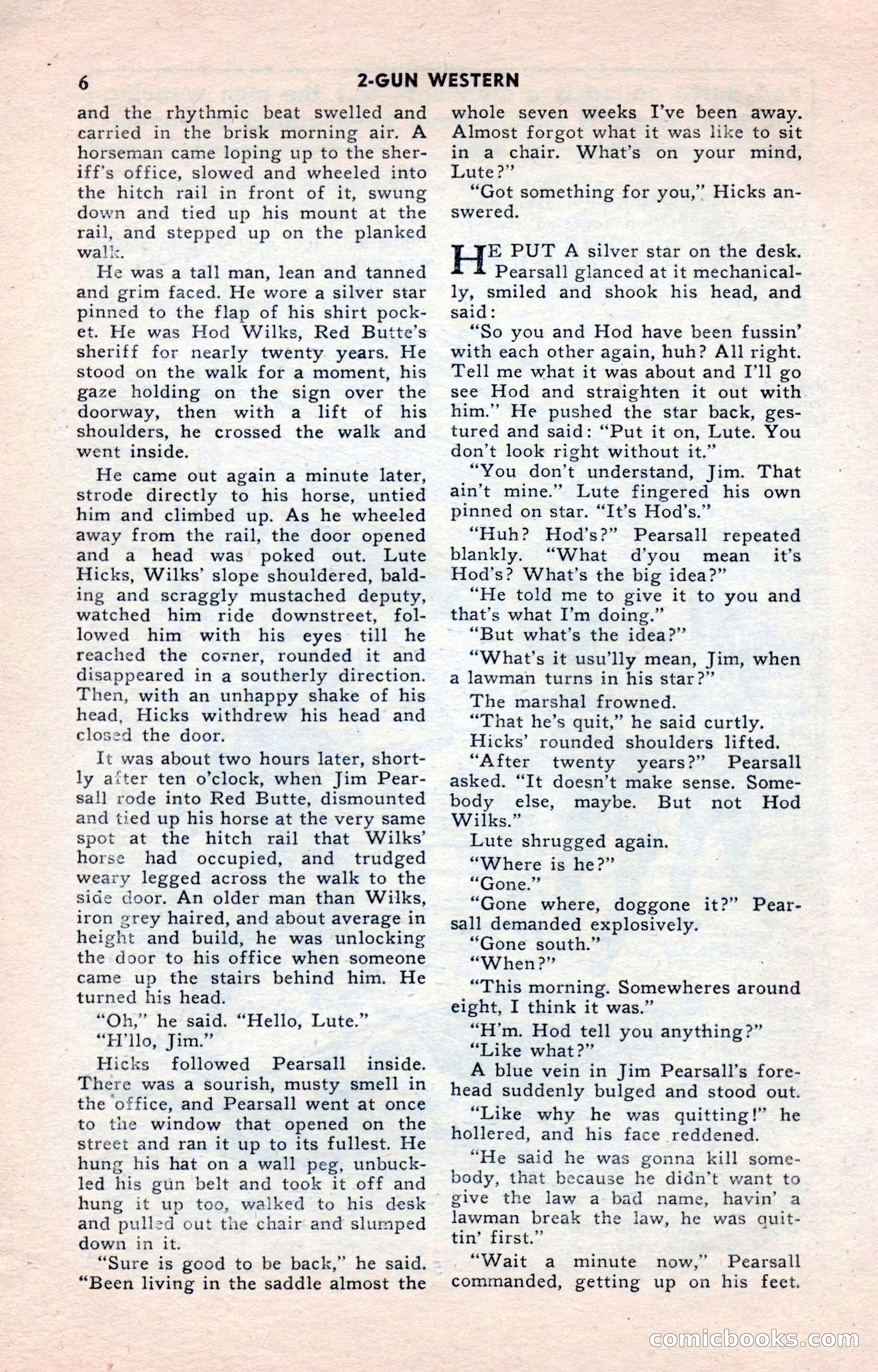 2-Gun Western, May 1955 — page 6 of 100