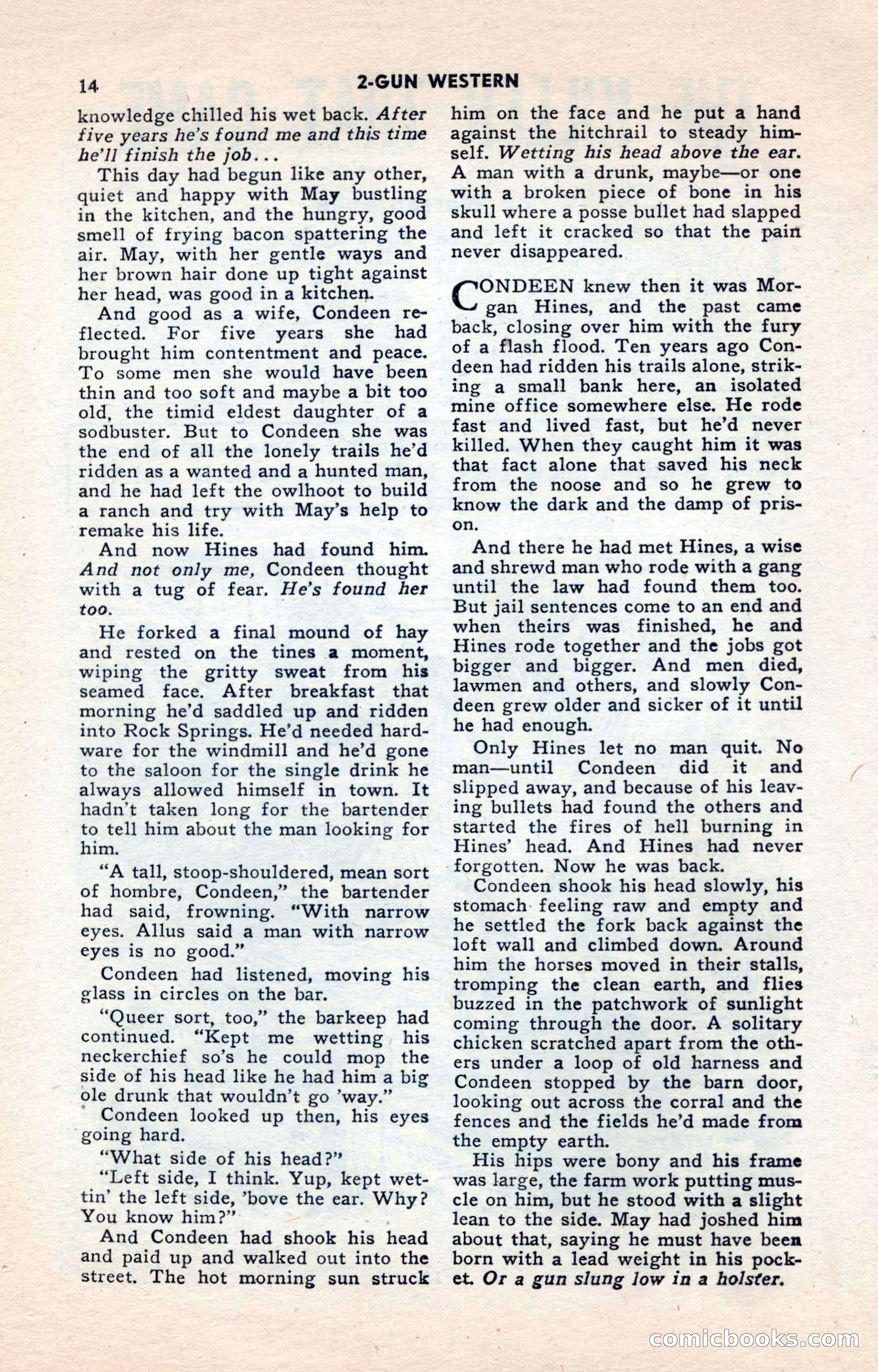 2-Gun Western, May 1955 — page 14 of 100