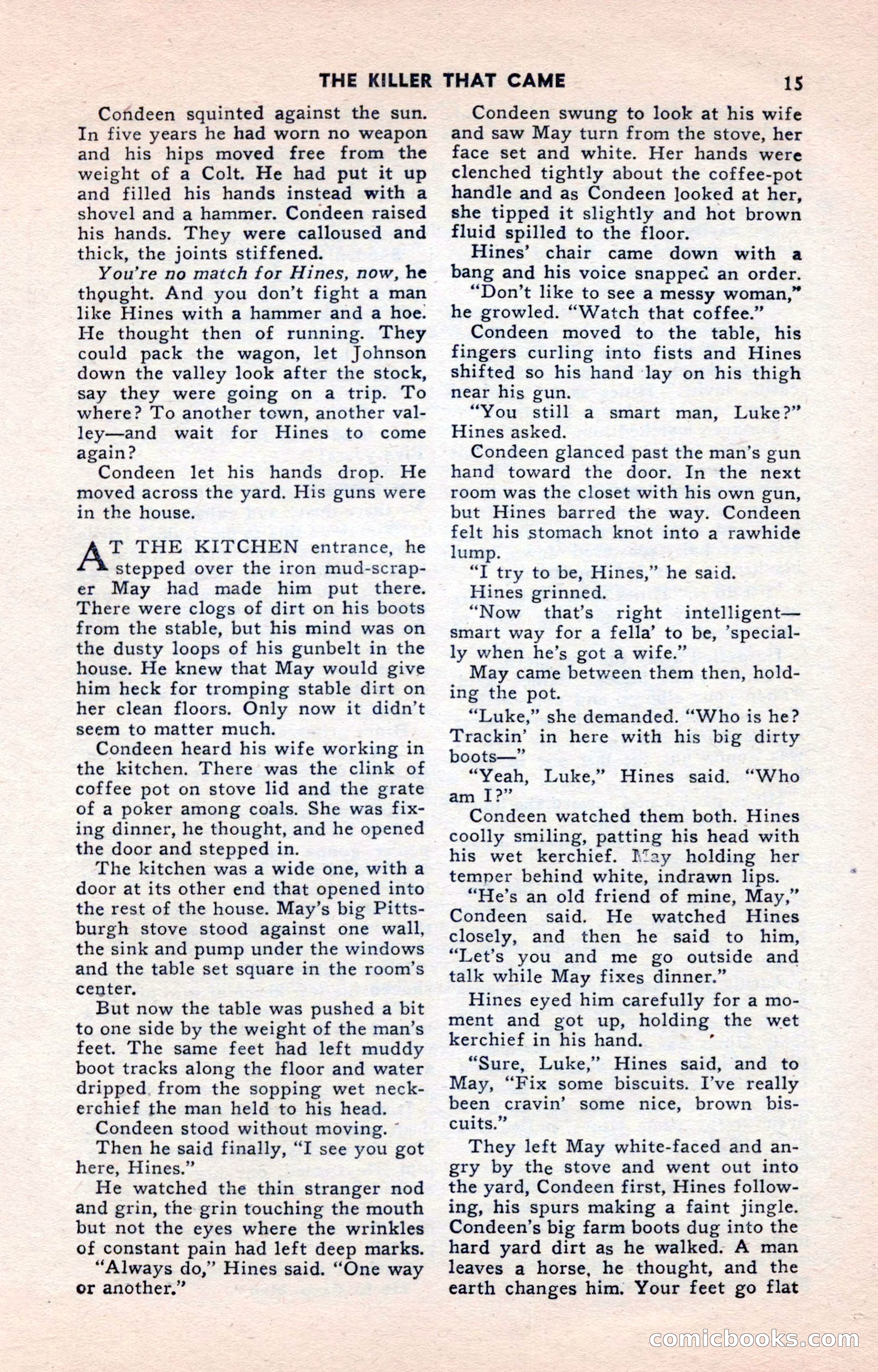 2-Gun Western, May 1955 — page 15 of 100