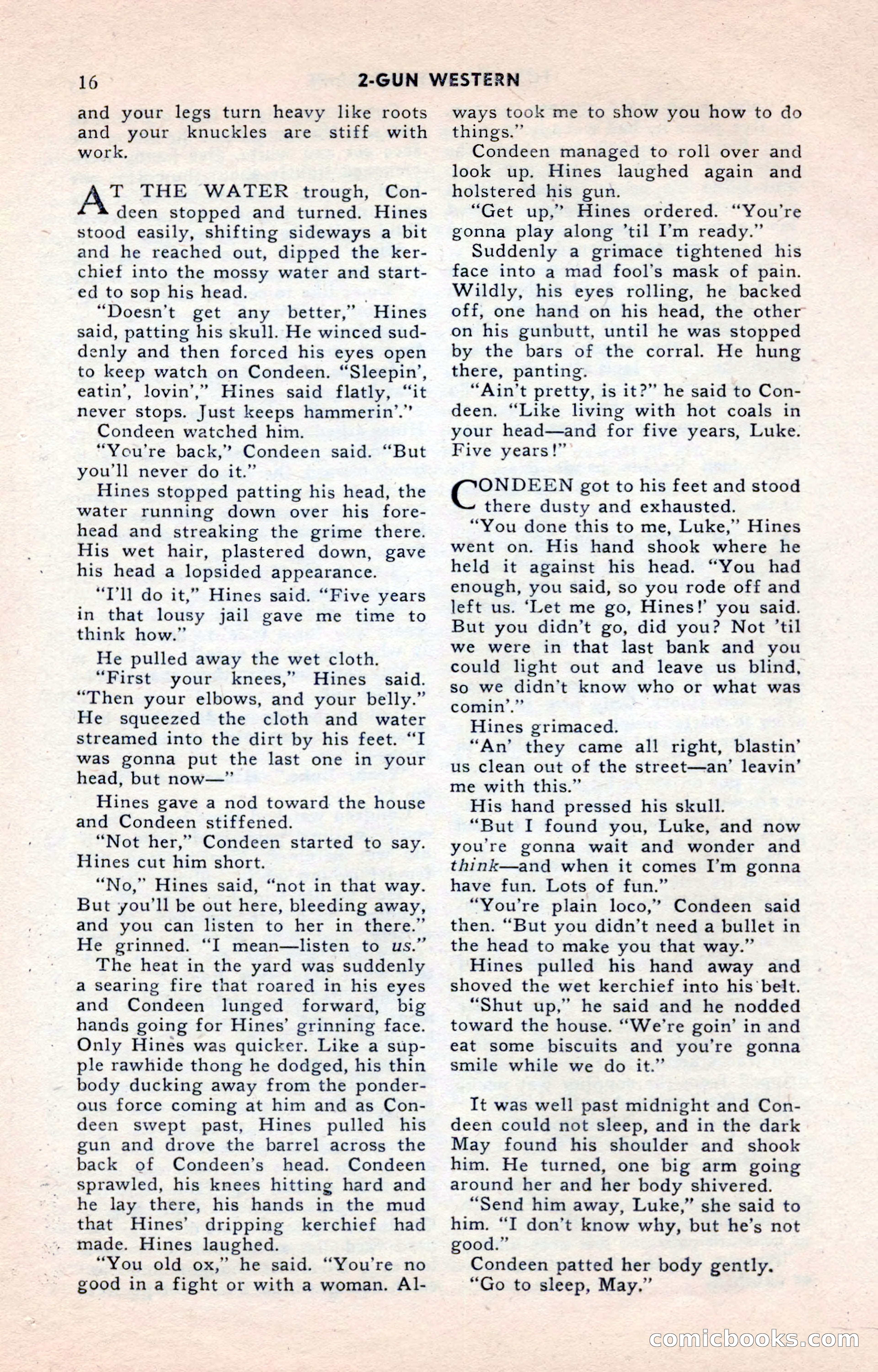 2-Gun Western, May 1955 — page 16 of 100