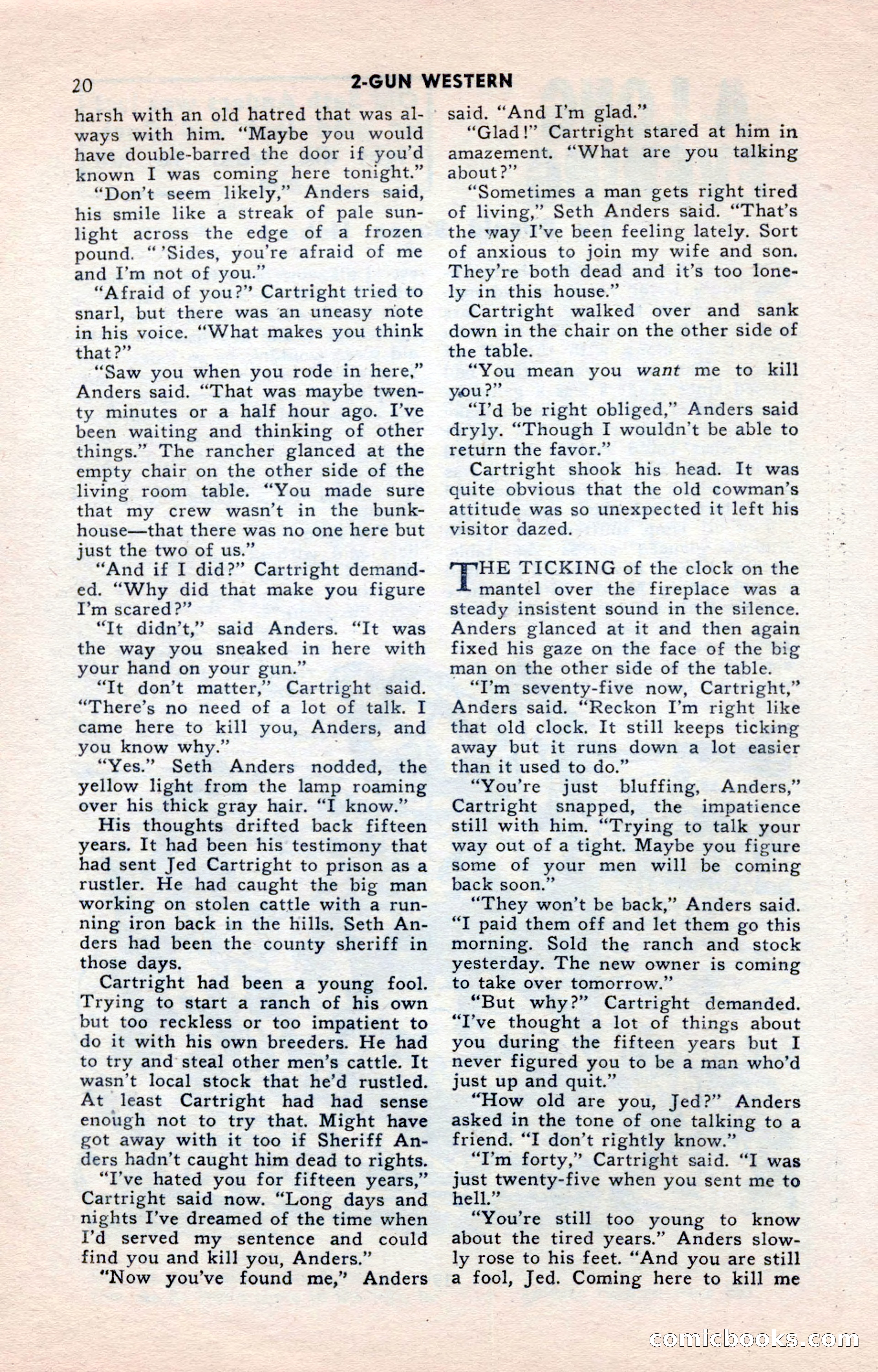 2-Gun Western, May 1955 — page 20 of 100