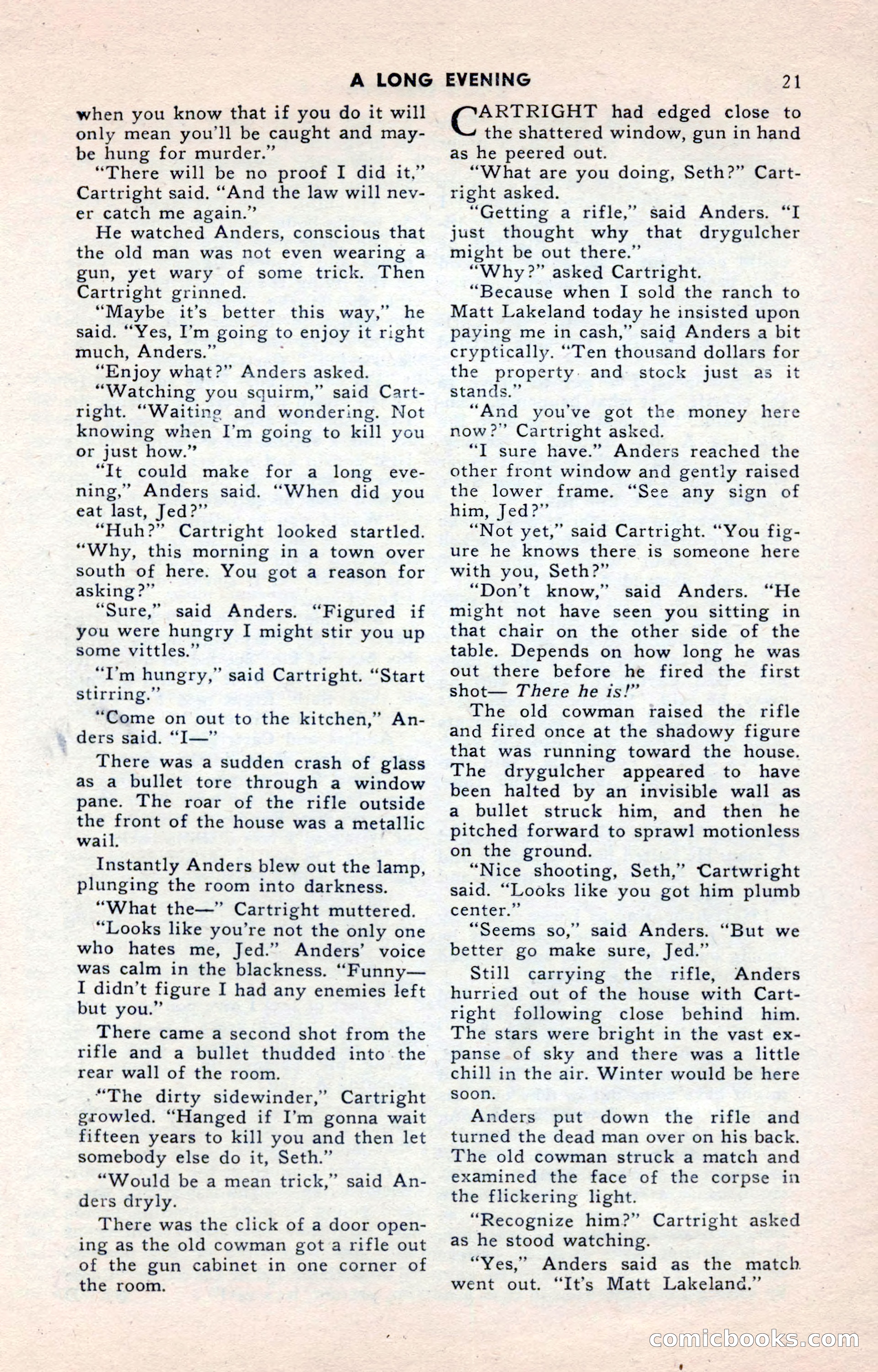 2-Gun Western, May 1955 — page 21 of 100