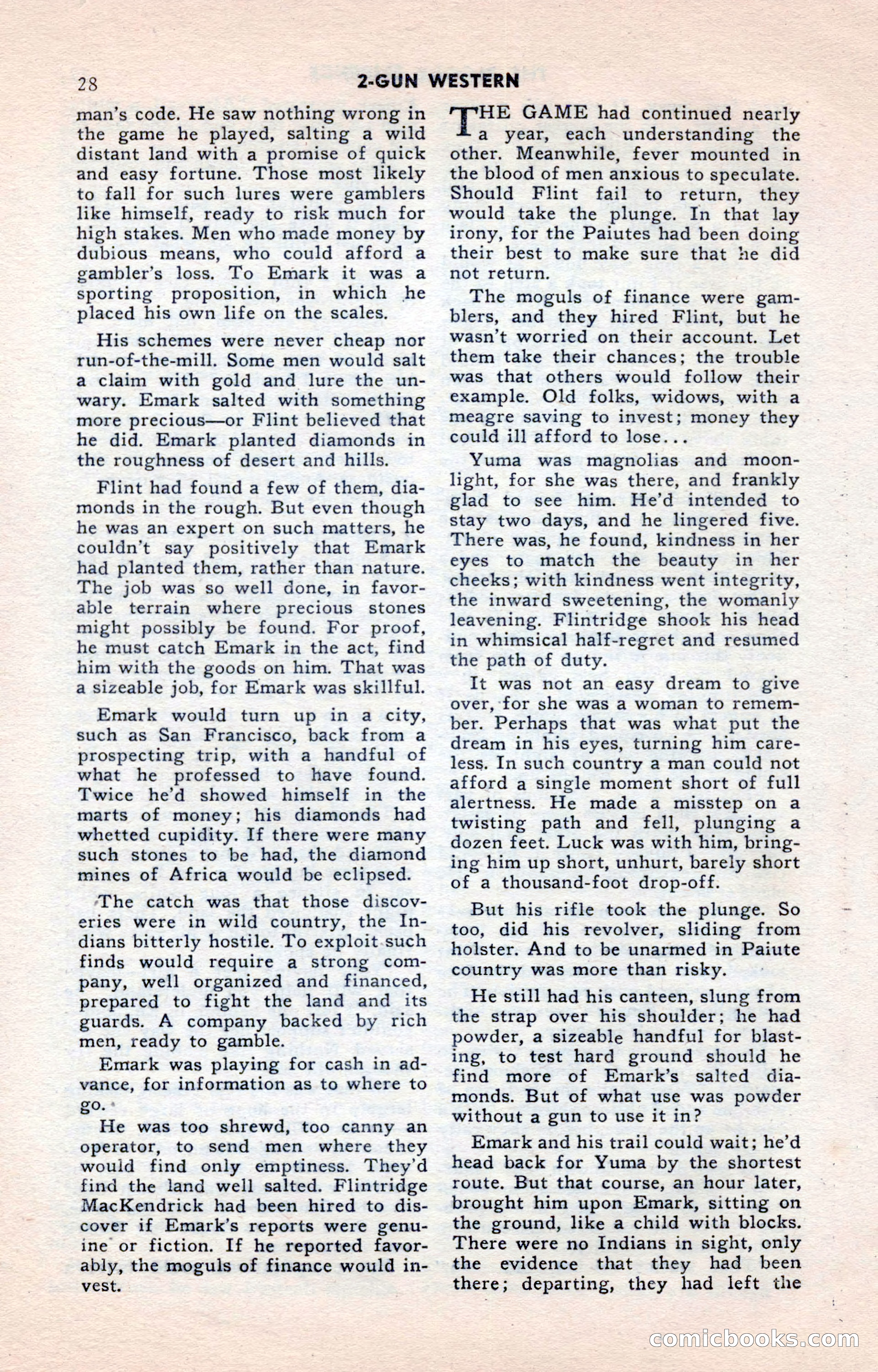 2-Gun Western, May 1955 — page 28 of 100