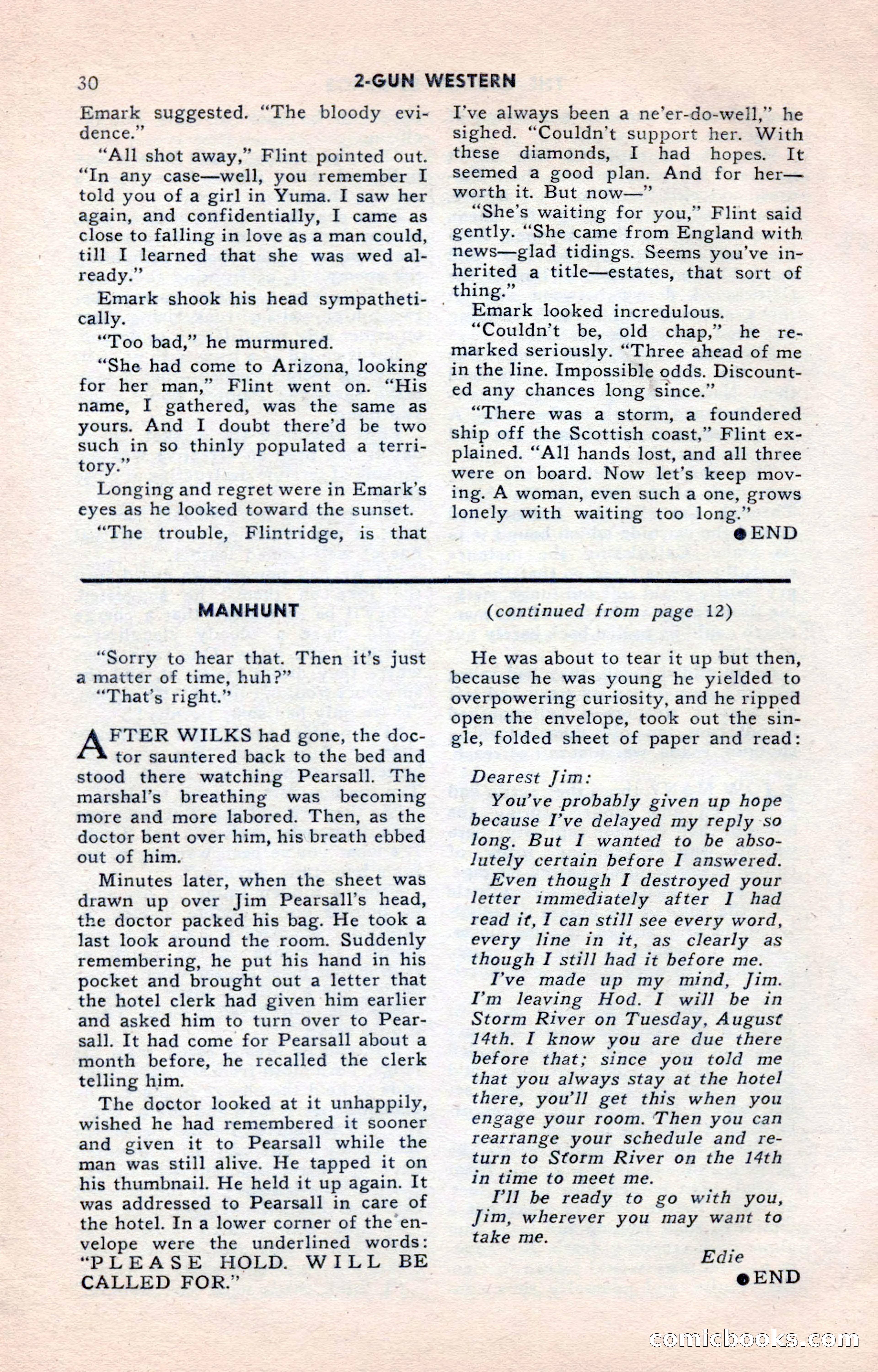 2-Gun Western, May 1955 — page 30 of 100