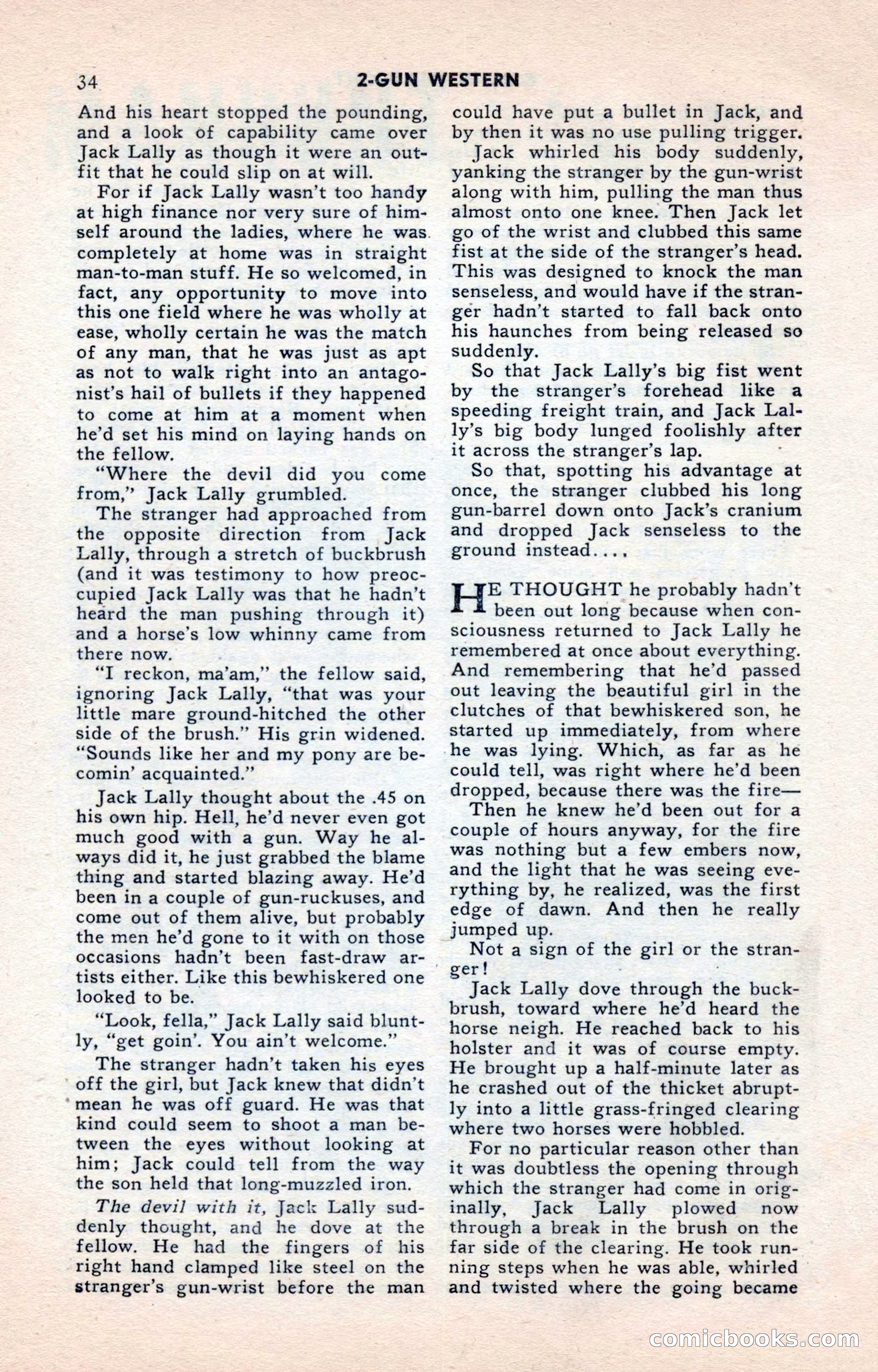 2-Gun Western, May 1955 — page 34 of 100