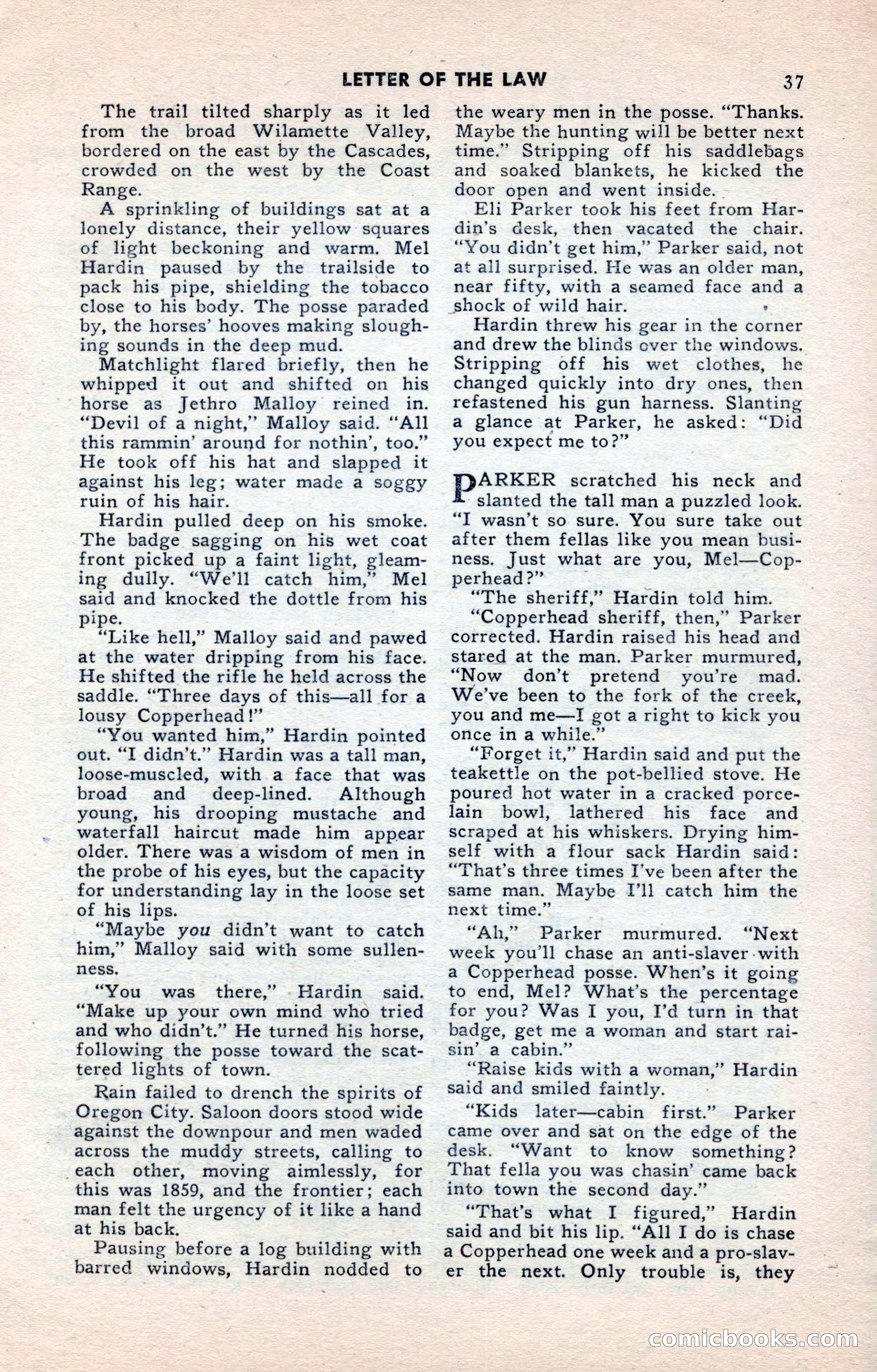 2-Gun Western, May 1955 — page 37 of 100
