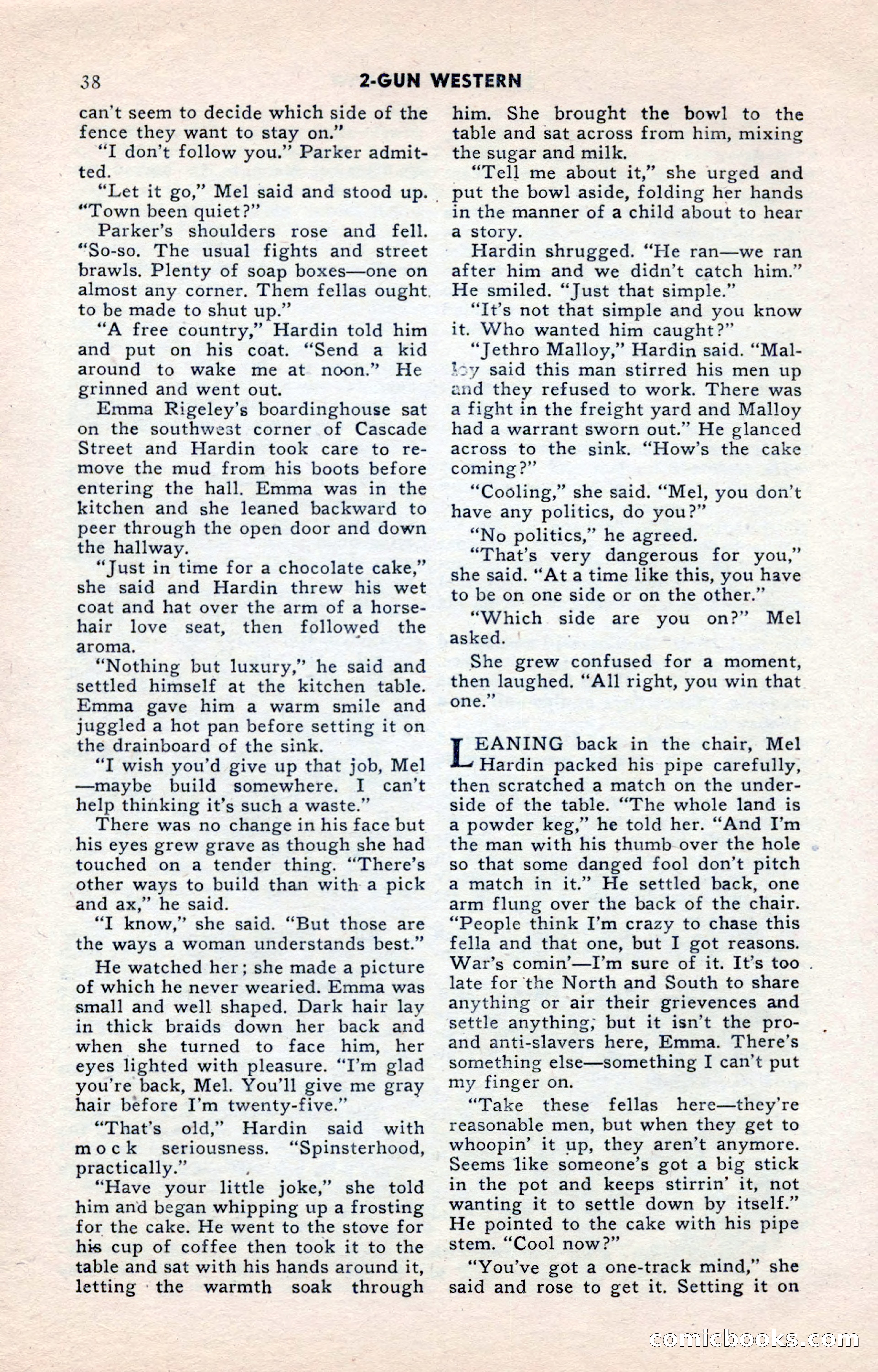 2-Gun Western, May 1955 — page 38 of 100