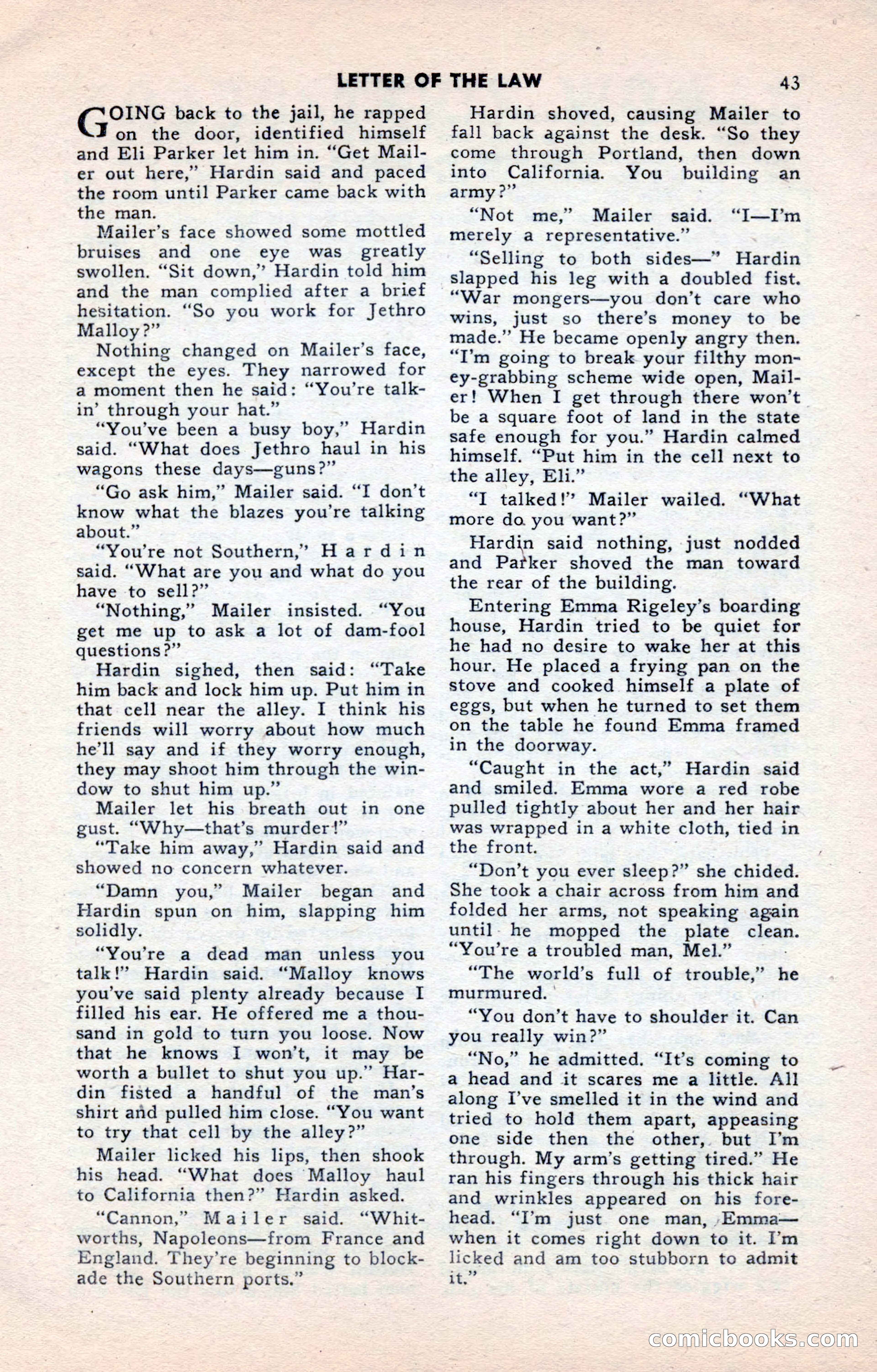 2-Gun Western, May 1955 — page 43 of 100