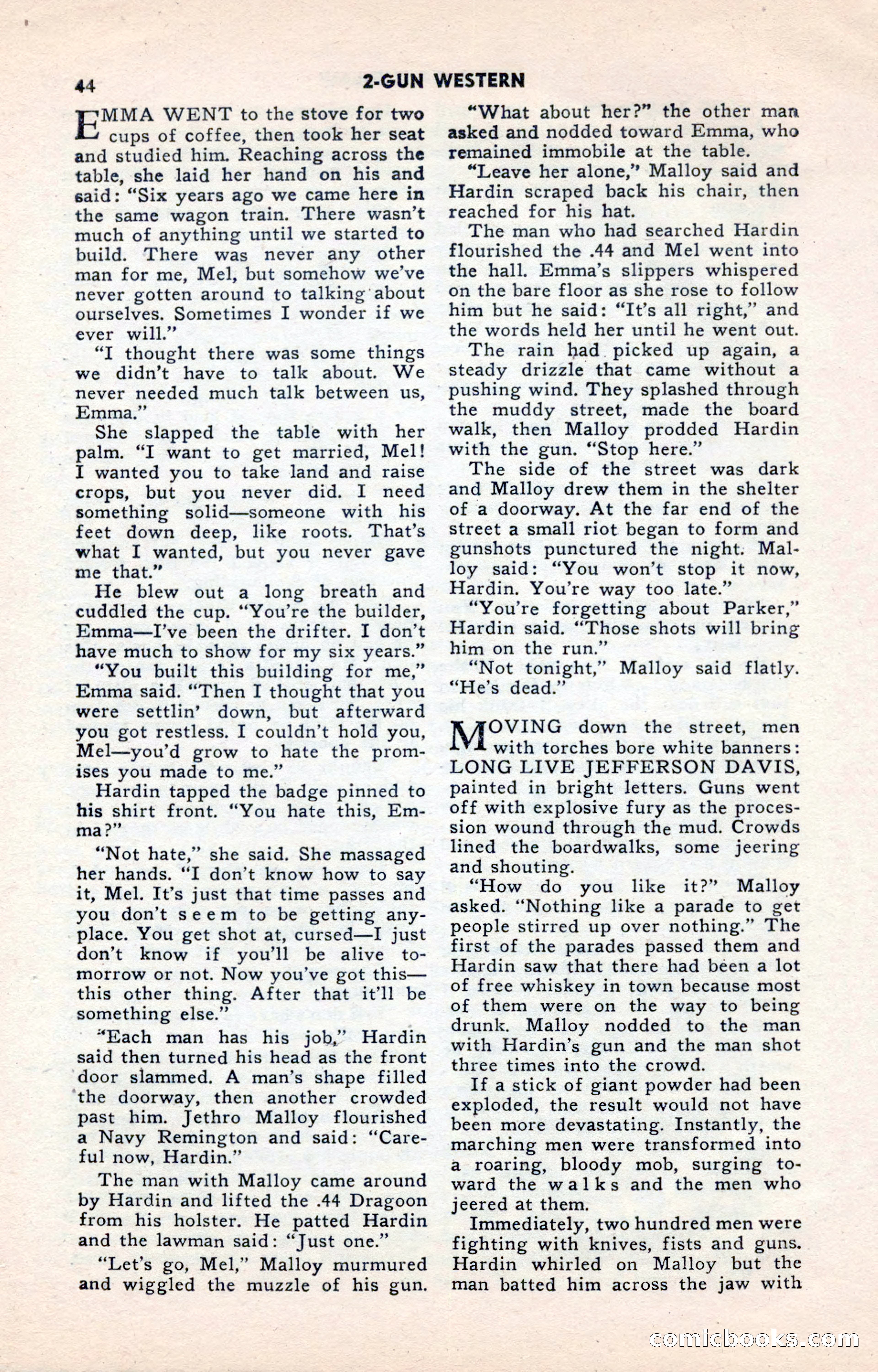 2-Gun Western, May 1955 — page 44 of 100