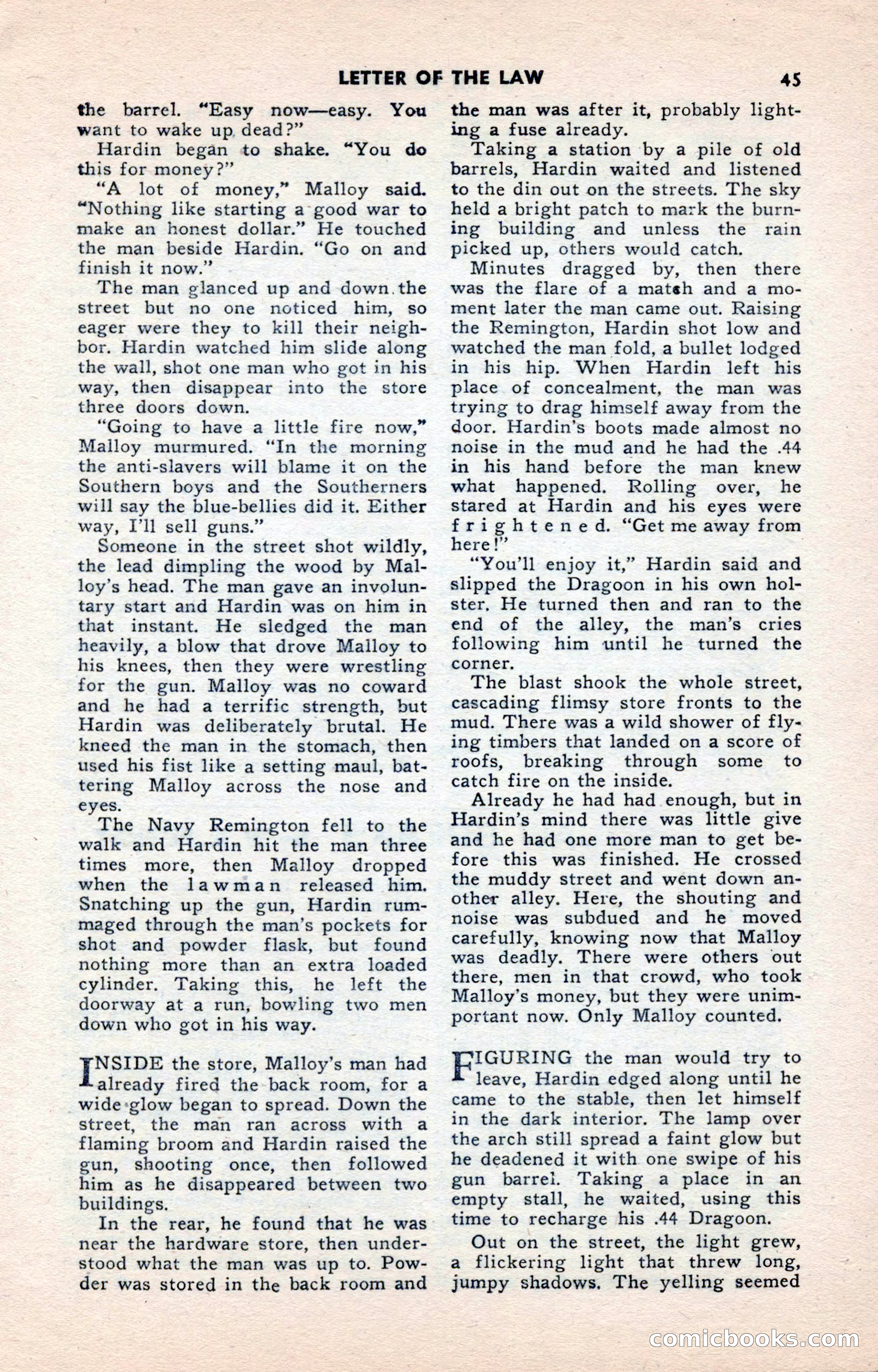 2-Gun Western, May 1955 — page 45 of 100