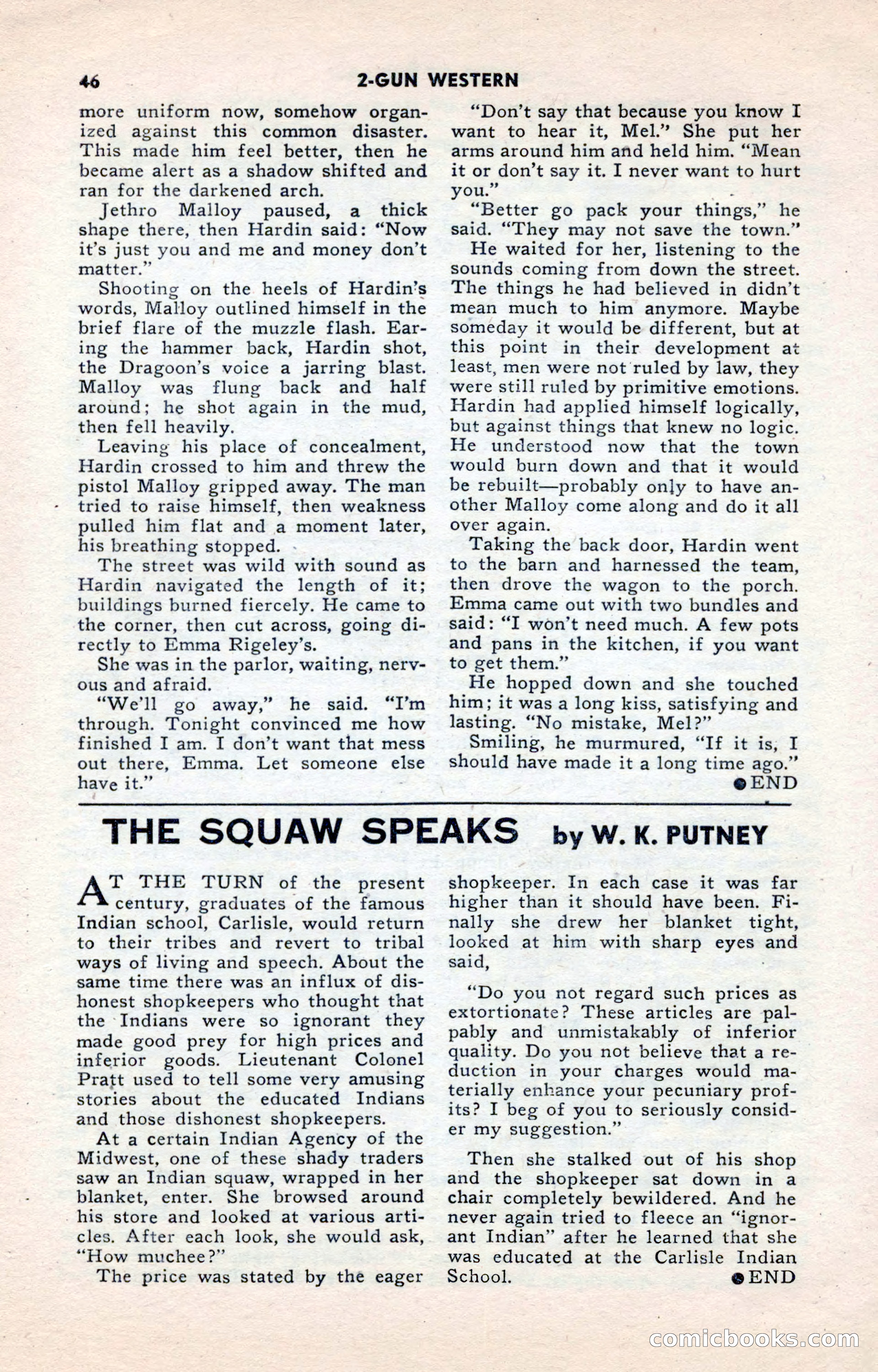 2-Gun Western, May 1955 — page 46 of 100