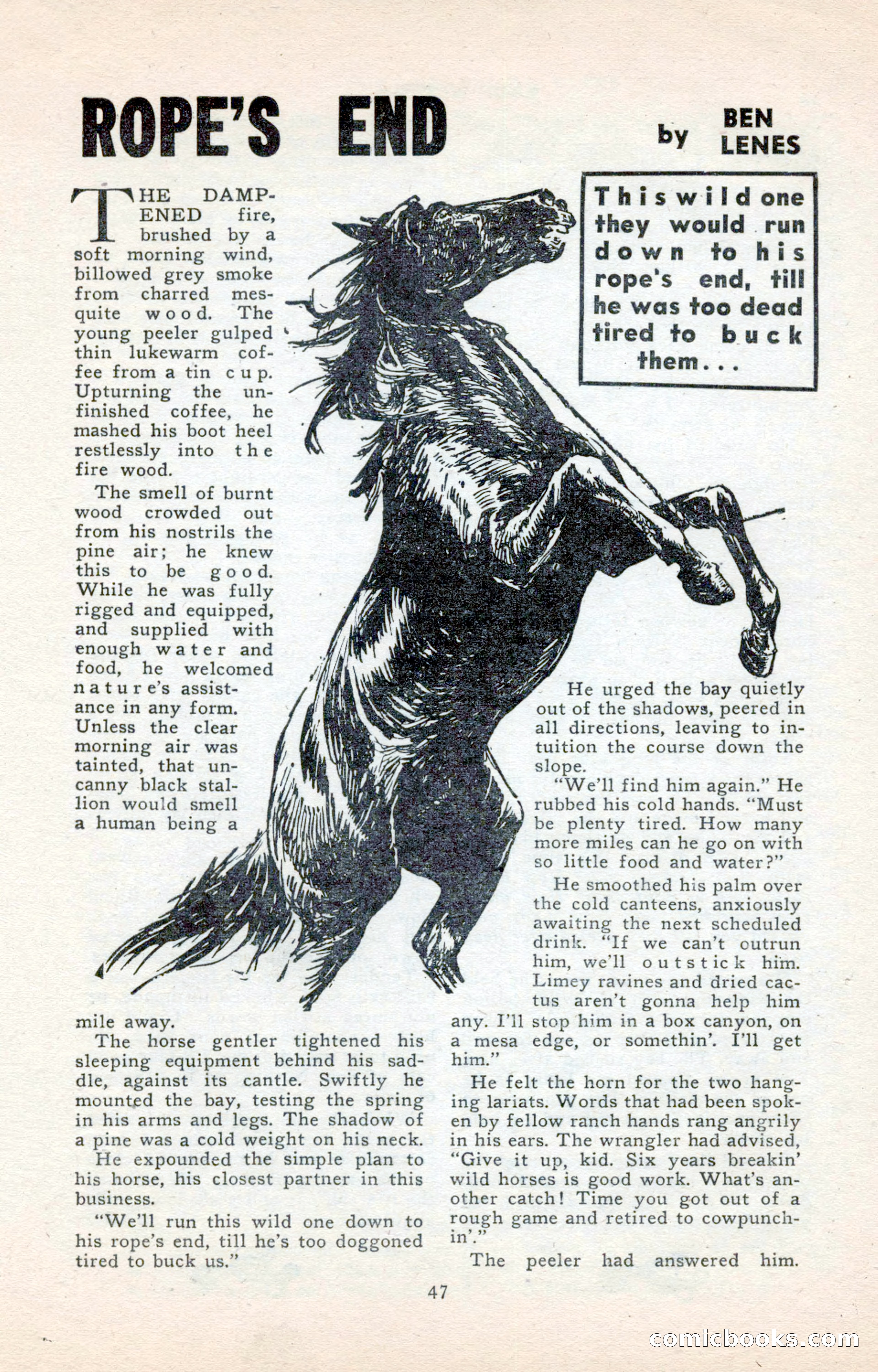 2-Gun Western, May 1955 — page 47 of 100