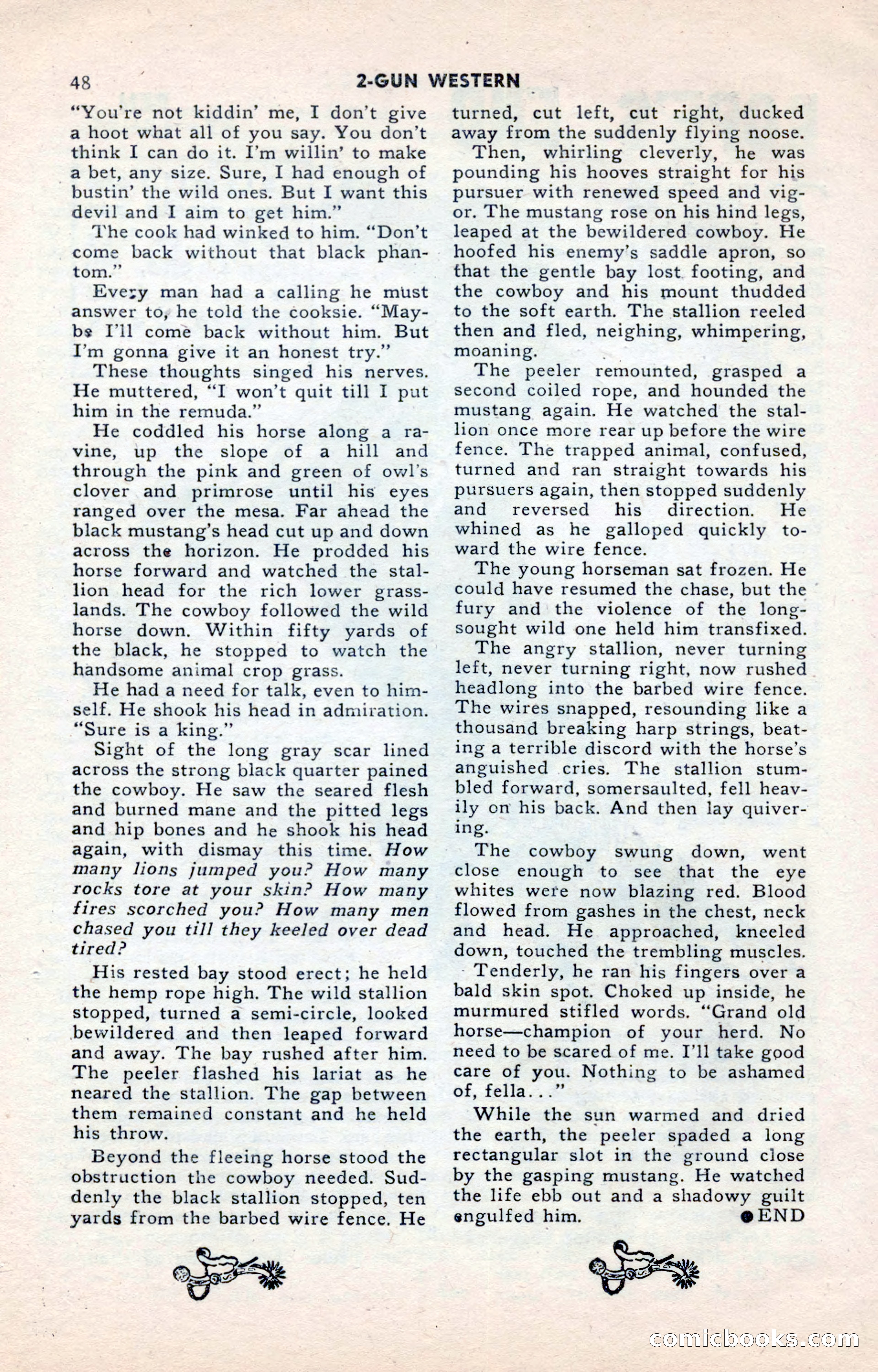 2-Gun Western, May 1955 — page 48 of 100