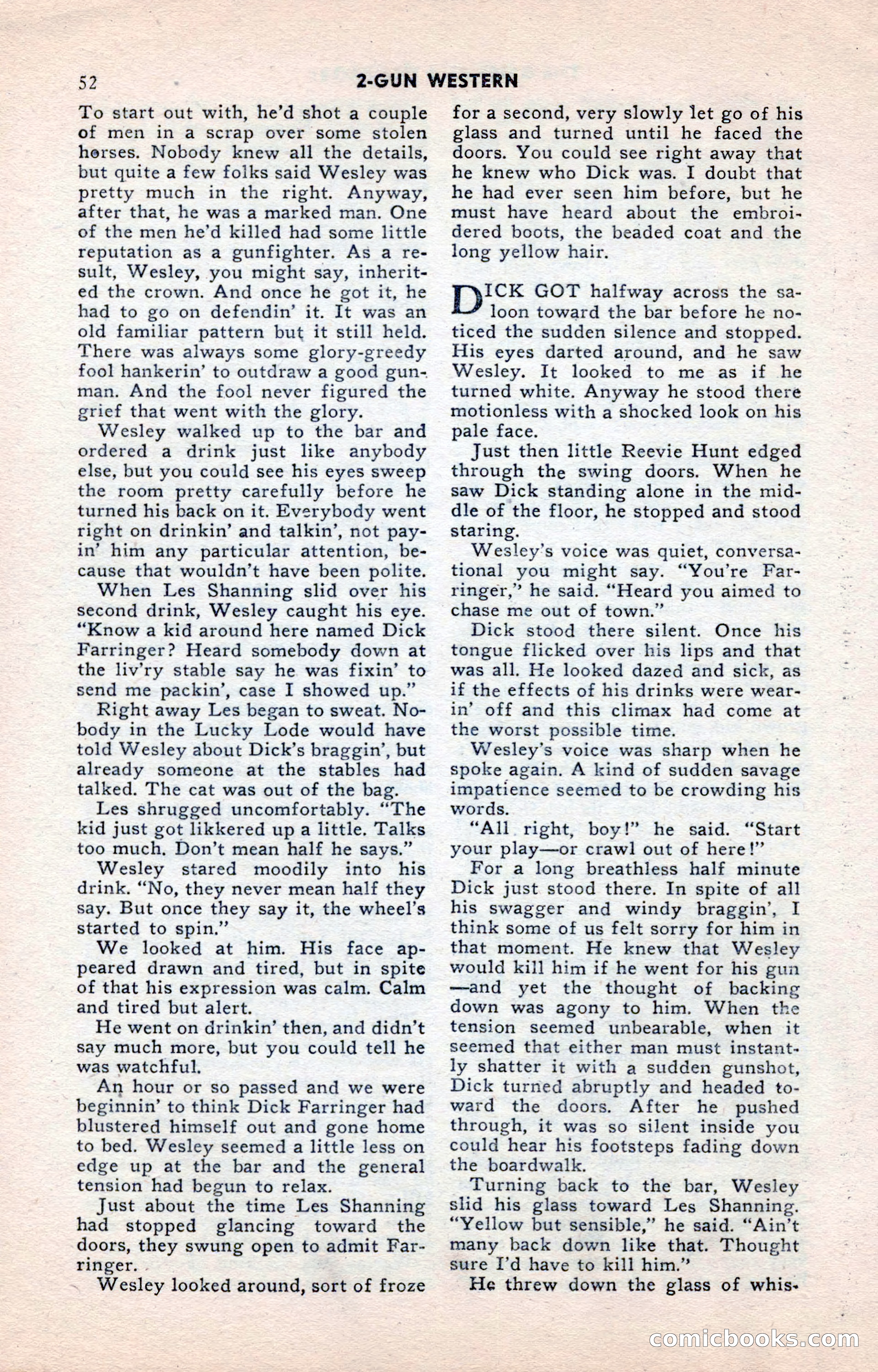 2-Gun Western, May 1955 — page 52 of 100