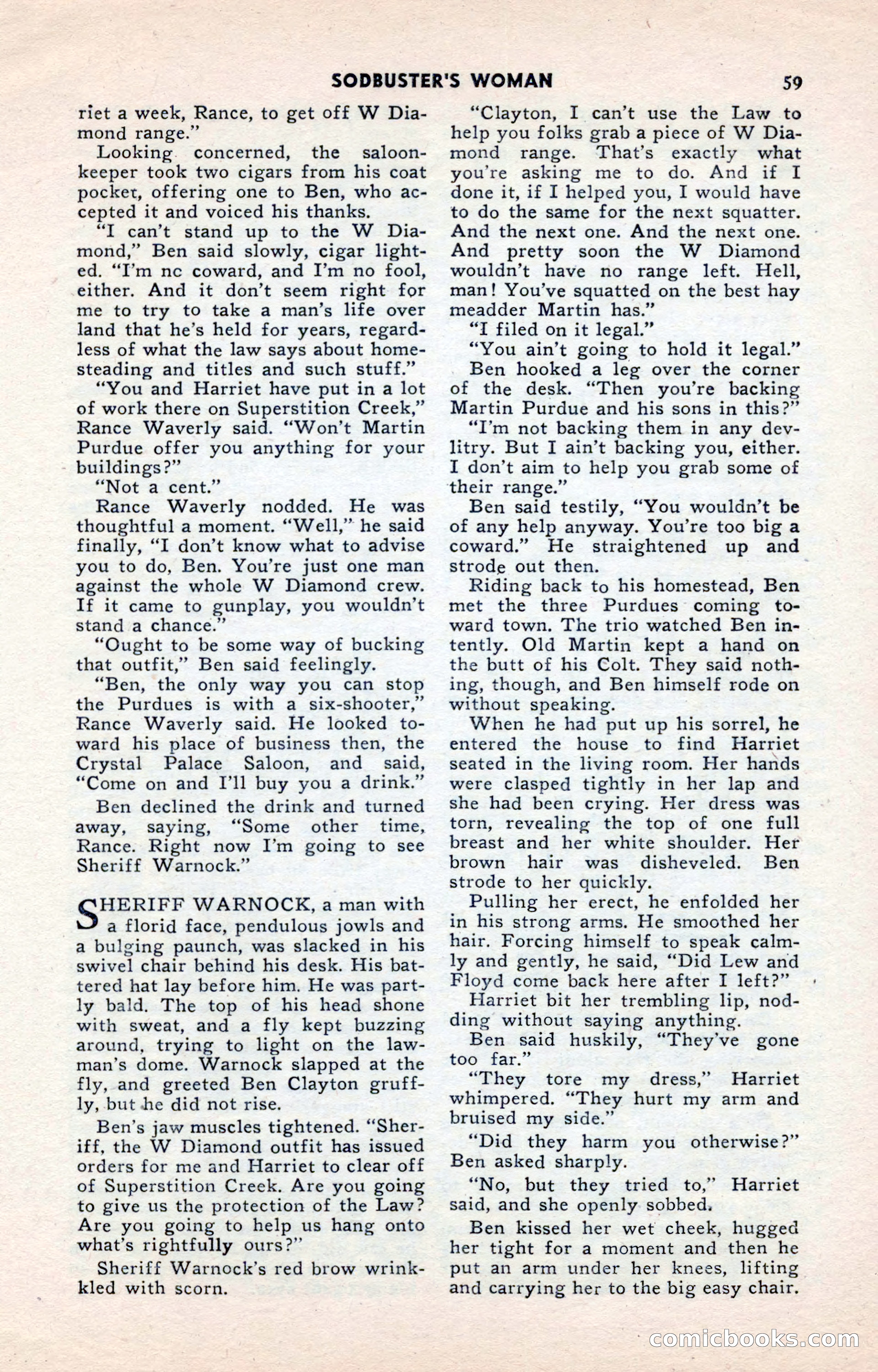 2-Gun Western, May 1955 — page 59 of 100