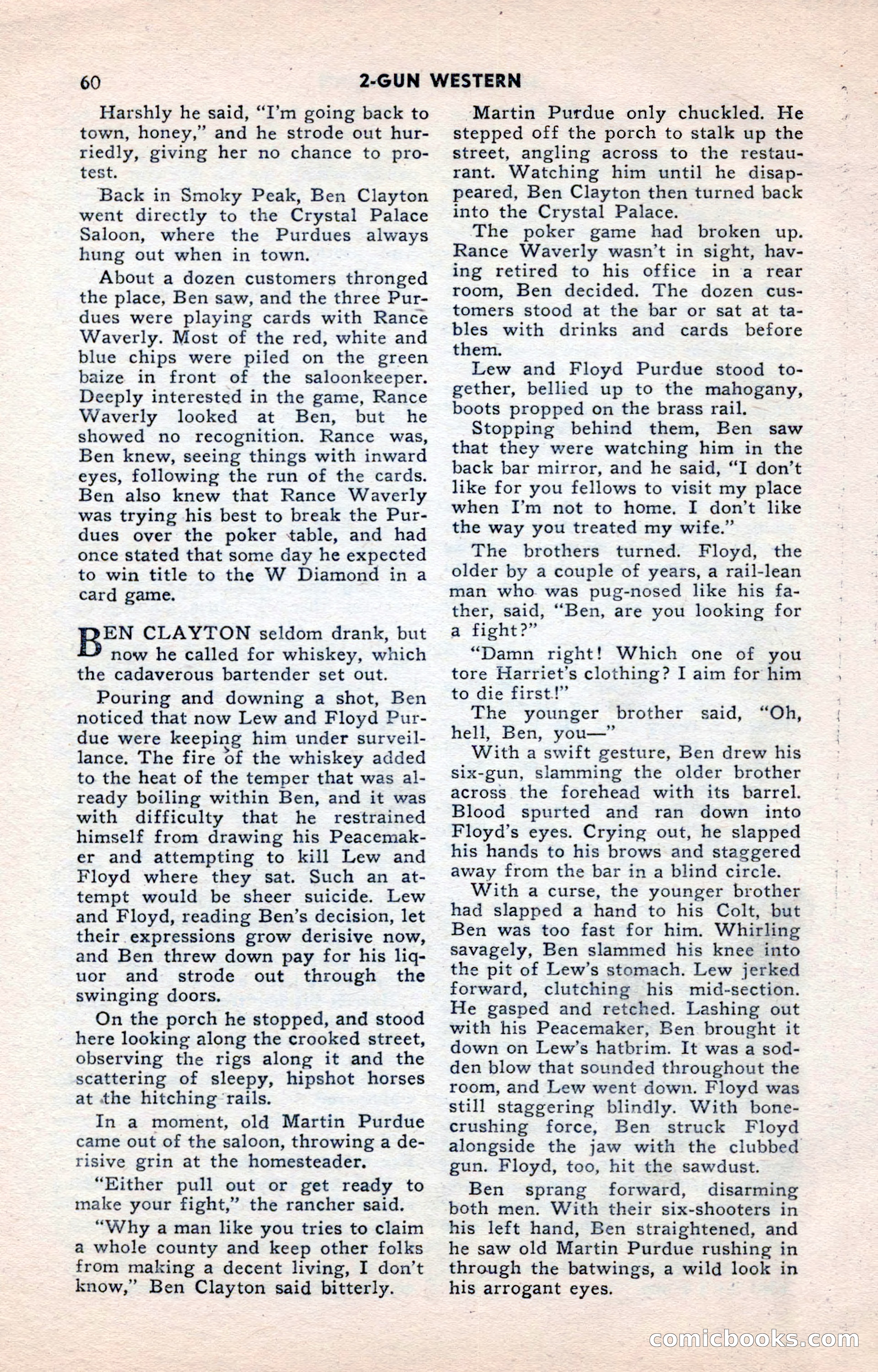 2-Gun Western, May 1955 — page 60 of 100