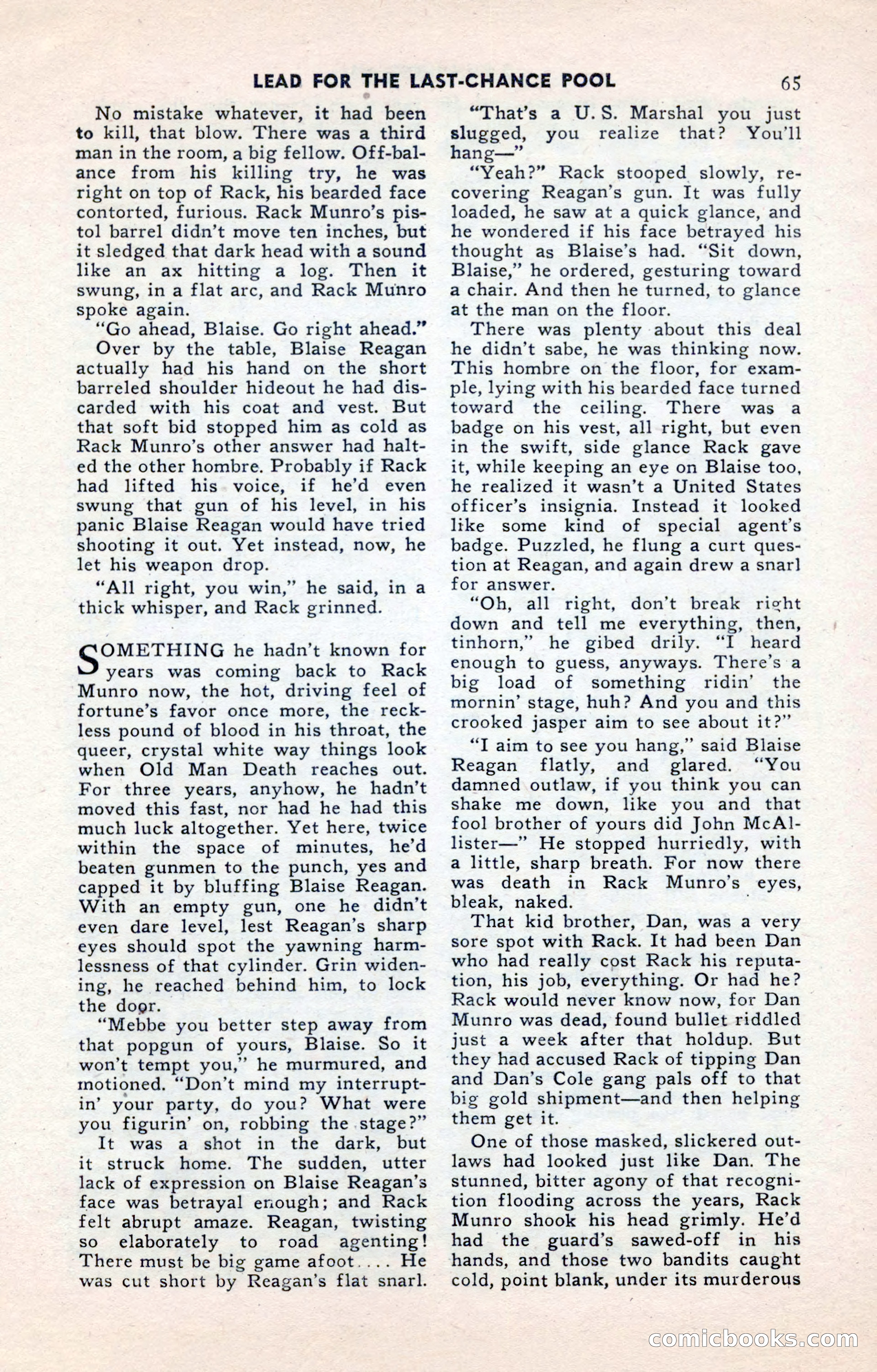 2-Gun Western, May 1955 — page 65 of 100