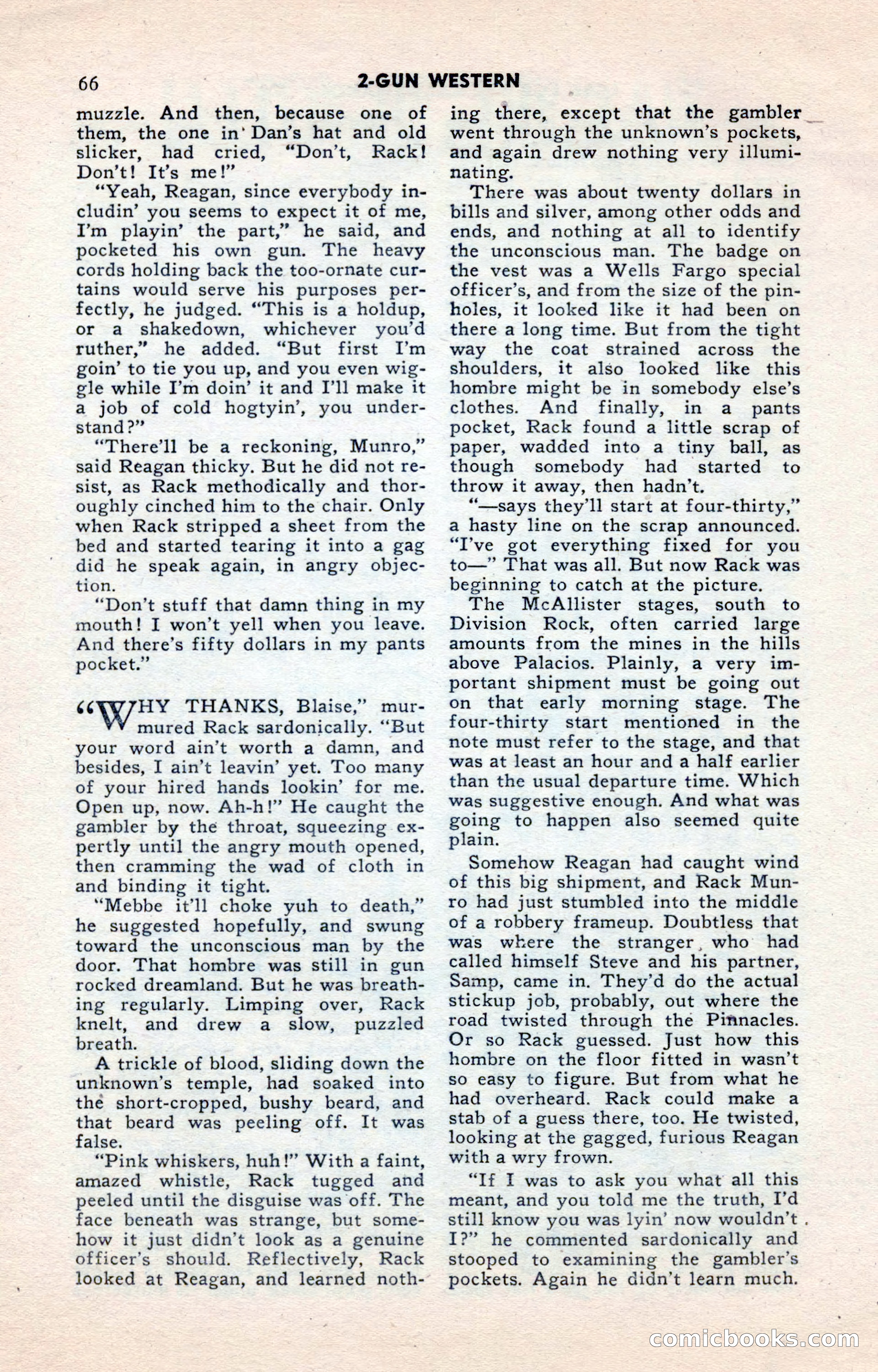 2-Gun Western, May 1955 — page 66 of 100