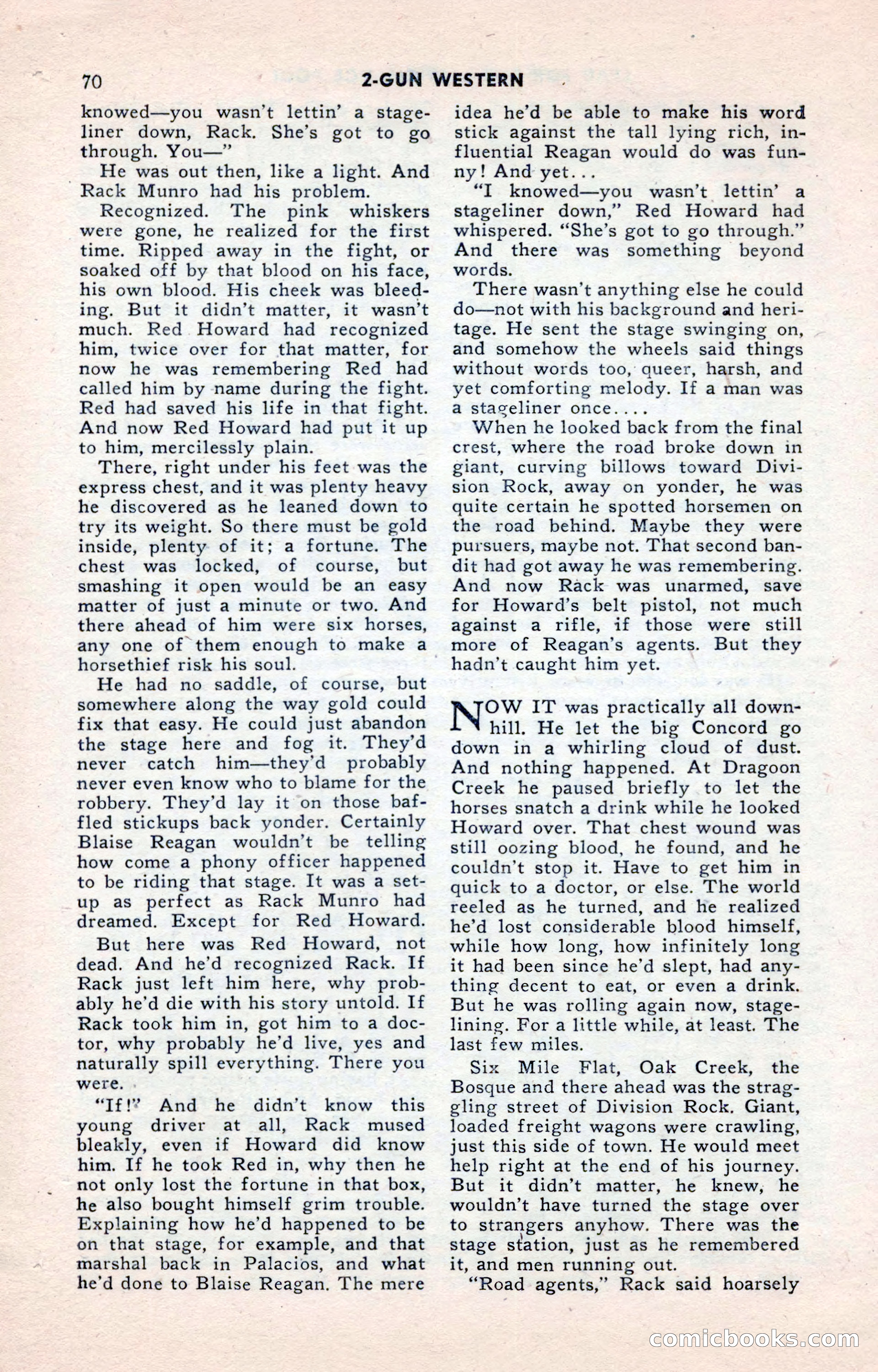 2-Gun Western, May 1955 — page 70 of 100