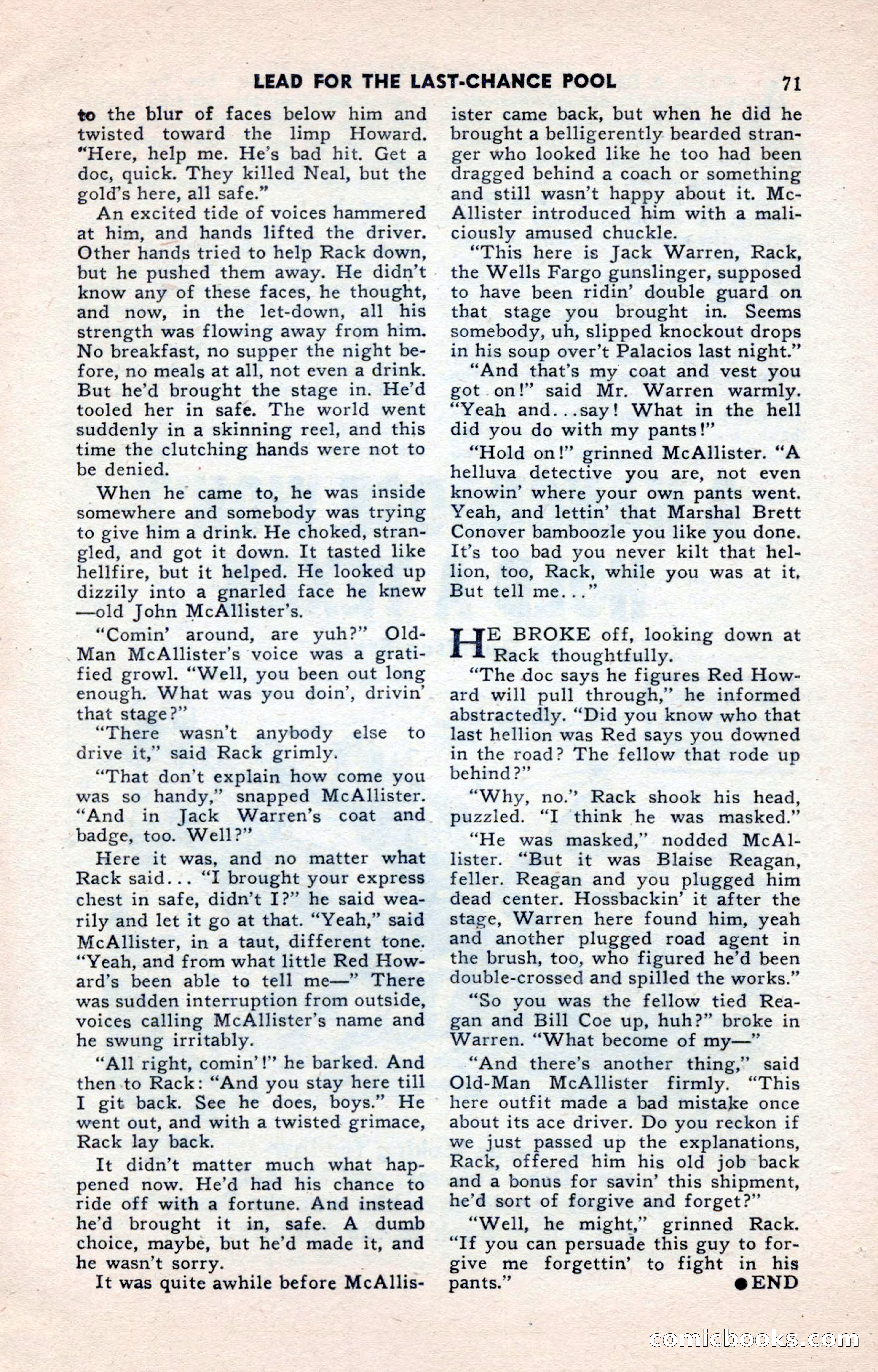 2-Gun Western, May 1955 — page 71 of 100