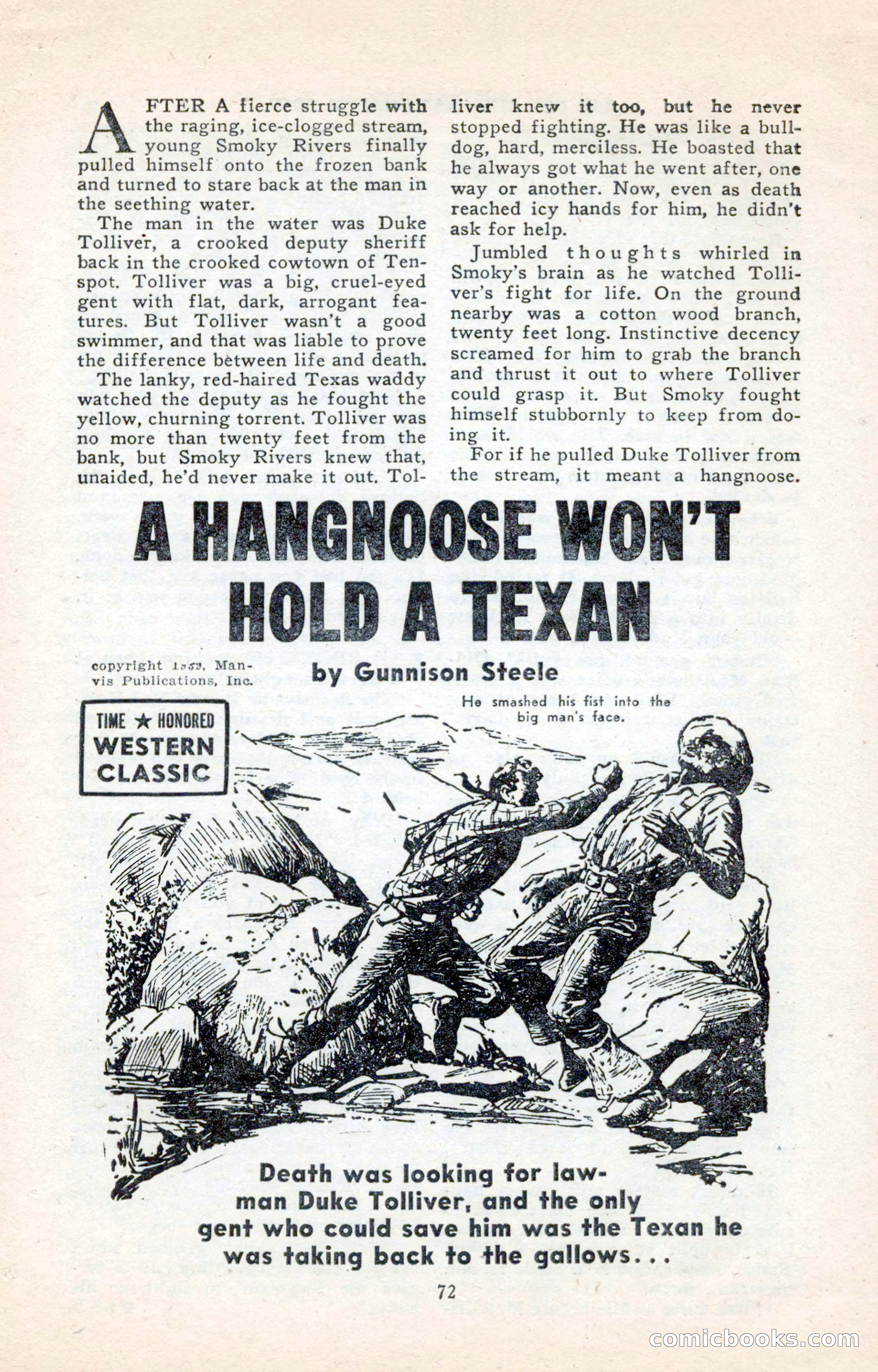 2-Gun Western, May 1955 — page 72 of 100