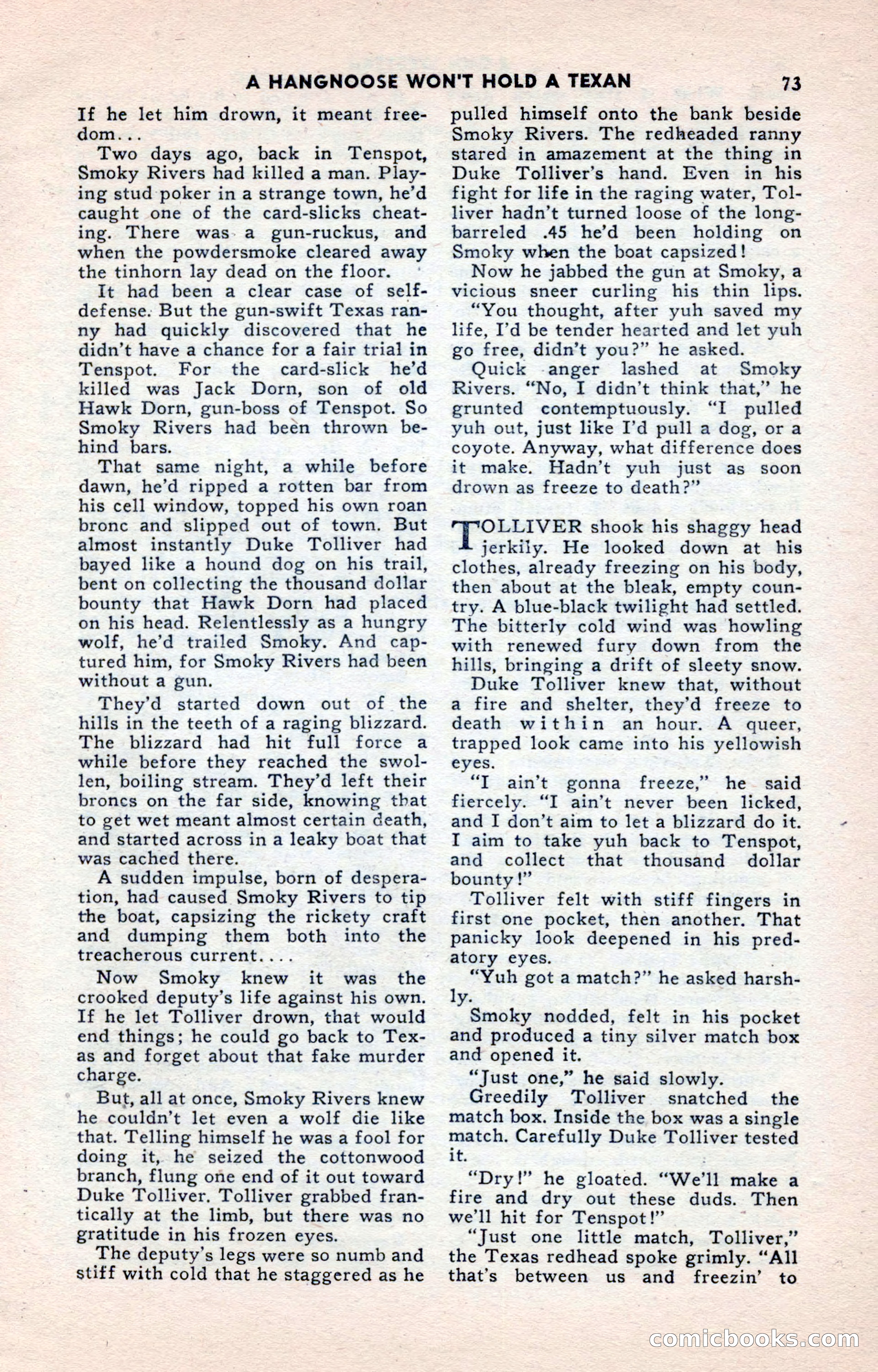 2-Gun Western, May 1955 — page 73 of 100