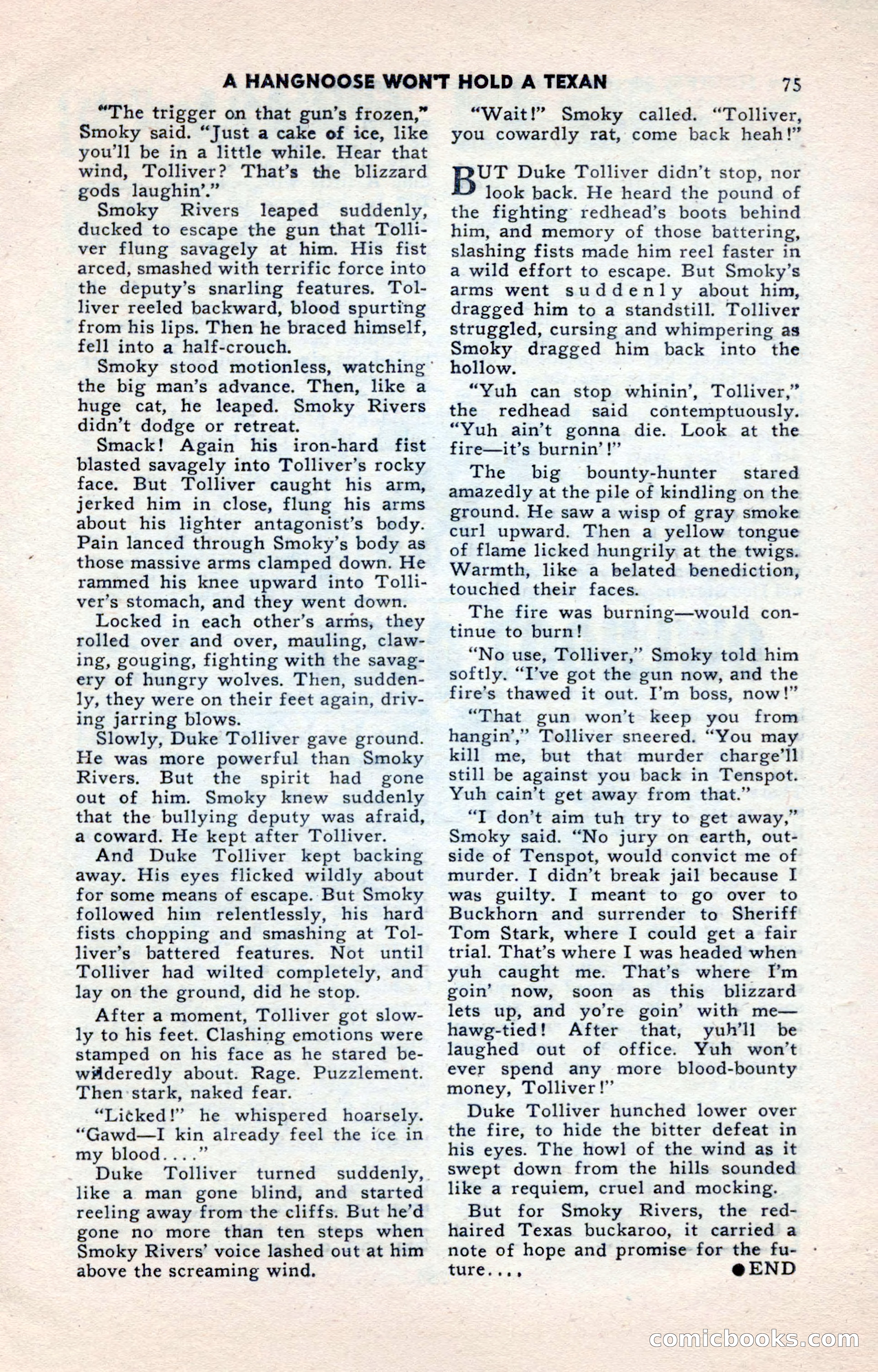 2-Gun Western, May 1955 — page 75 of 100