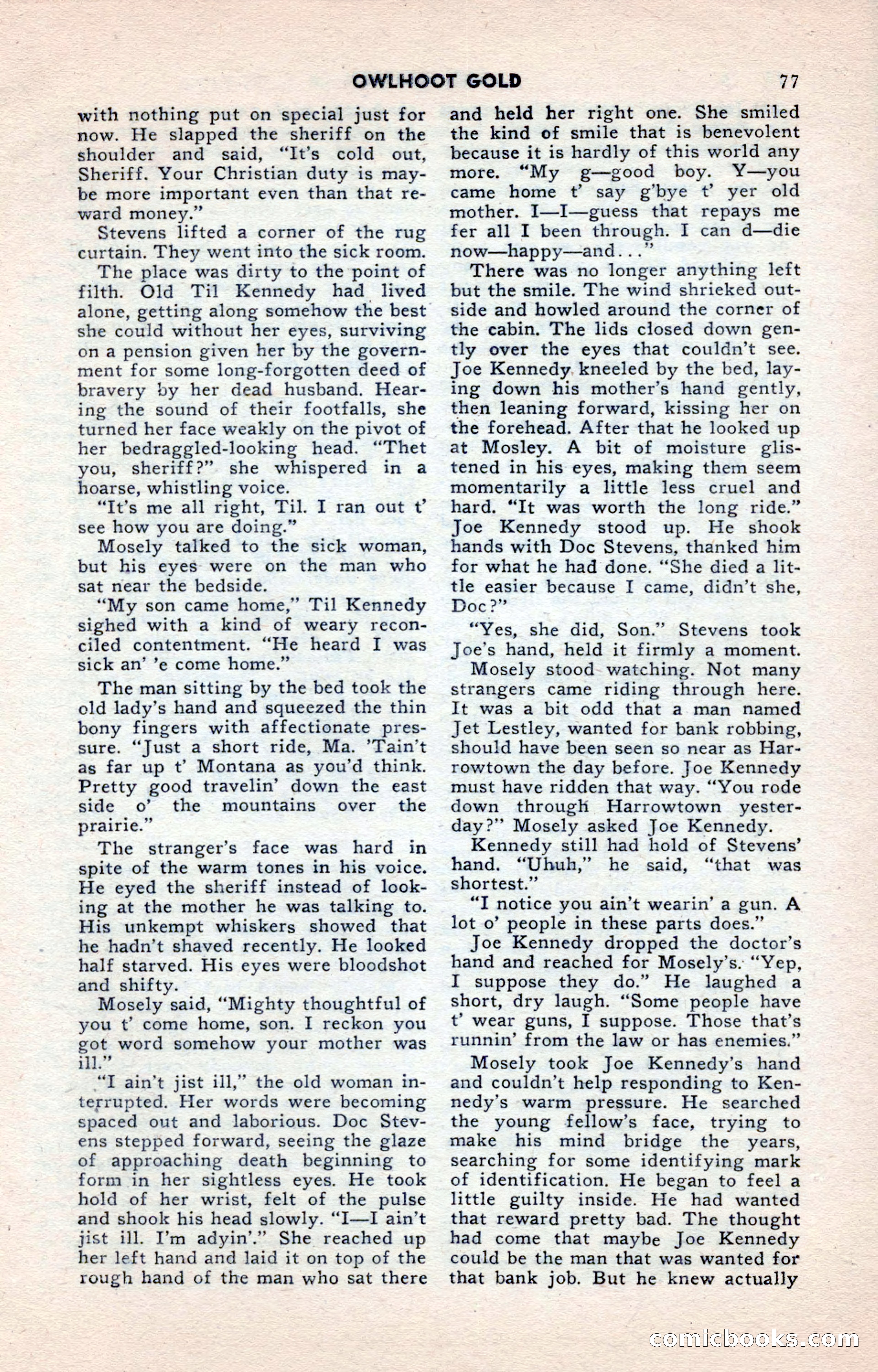 2-Gun Western, May 1955 — page 77 of 100
