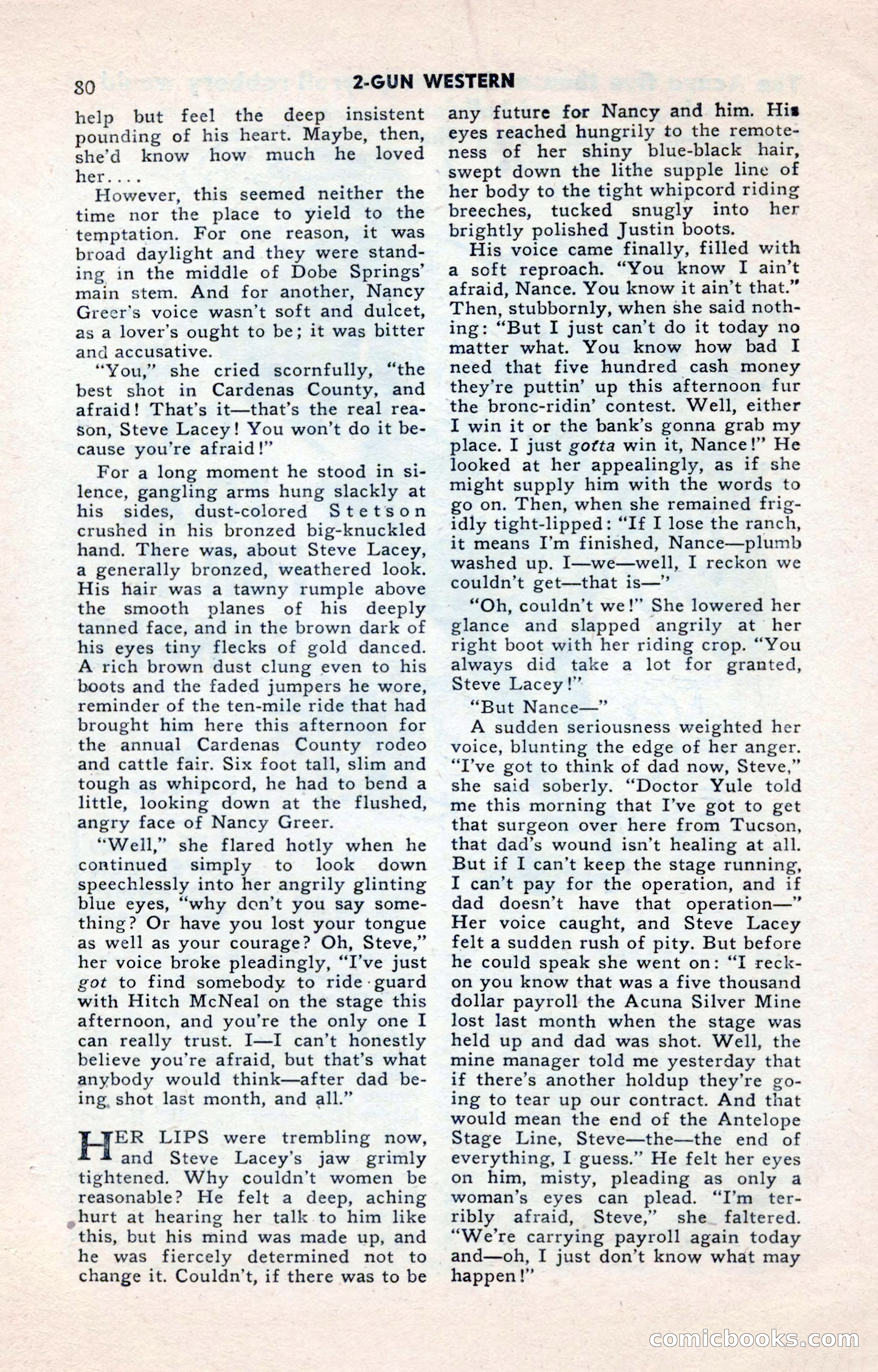 2-Gun Western, May 1955 — page 80 of 100