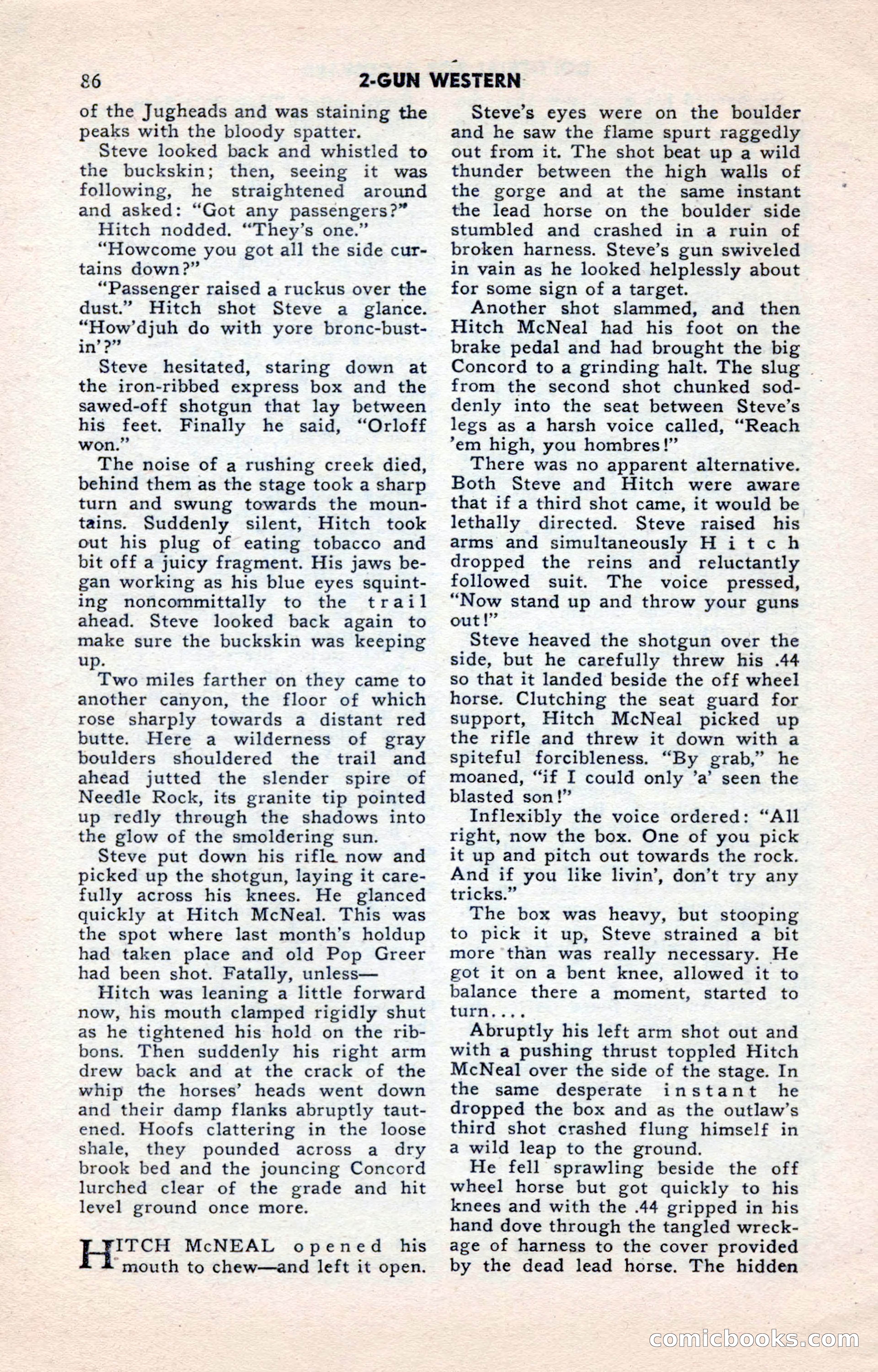 2-Gun Western, May 1955 — page 86 of 100