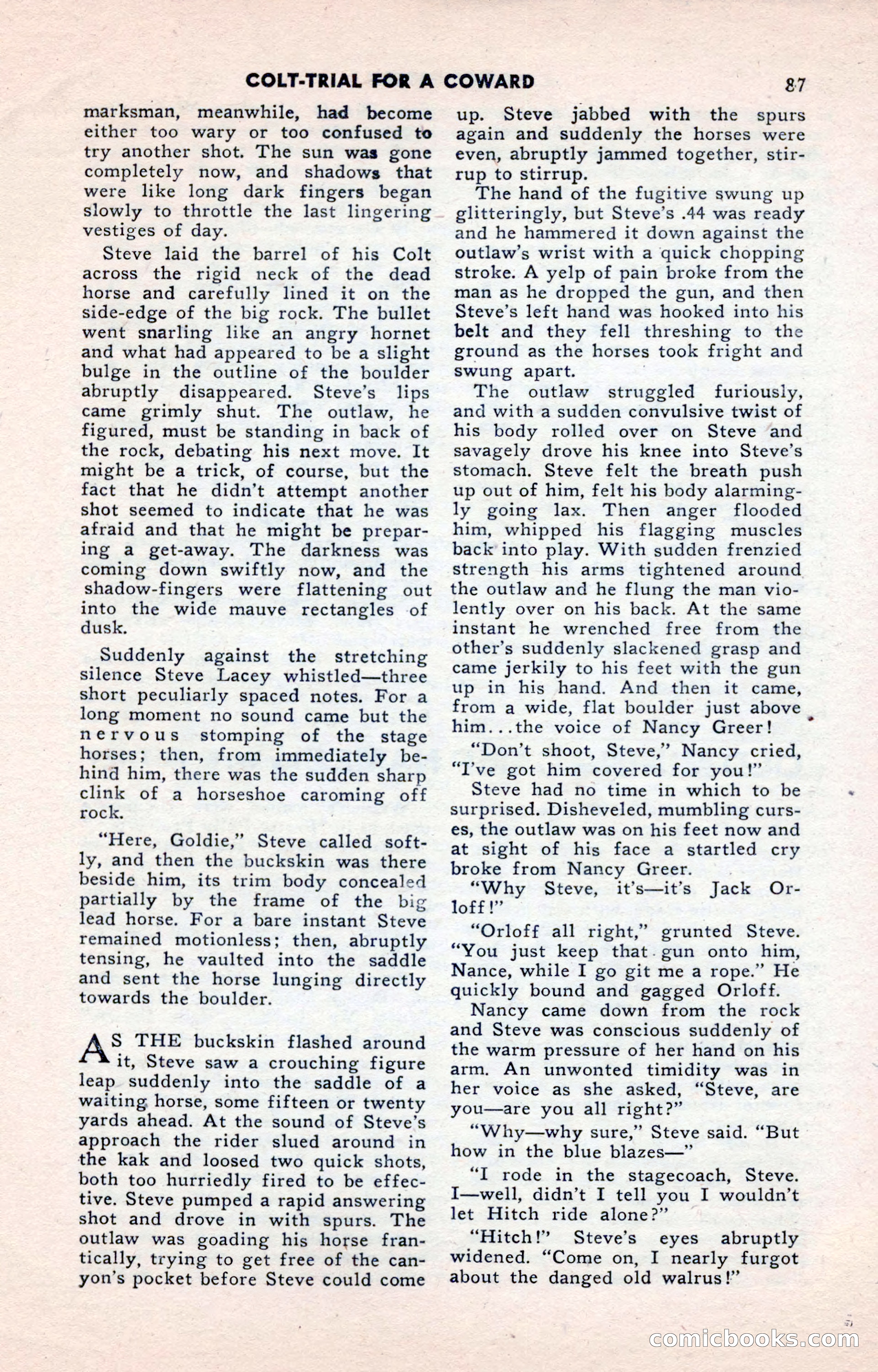 2-Gun Western, May 1955 — page 87 of 100