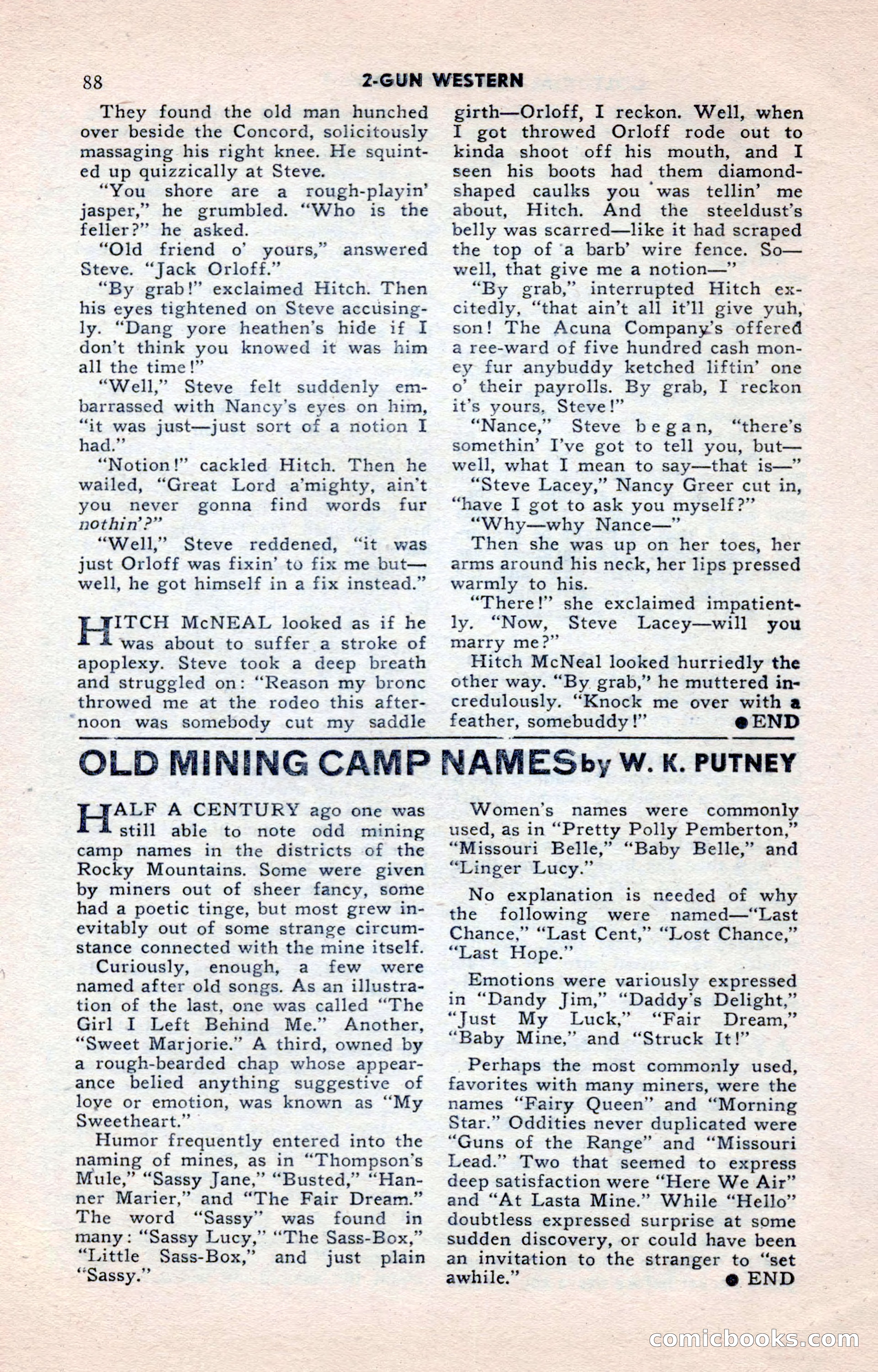 2-Gun Western, May 1955 — page 88 of 100