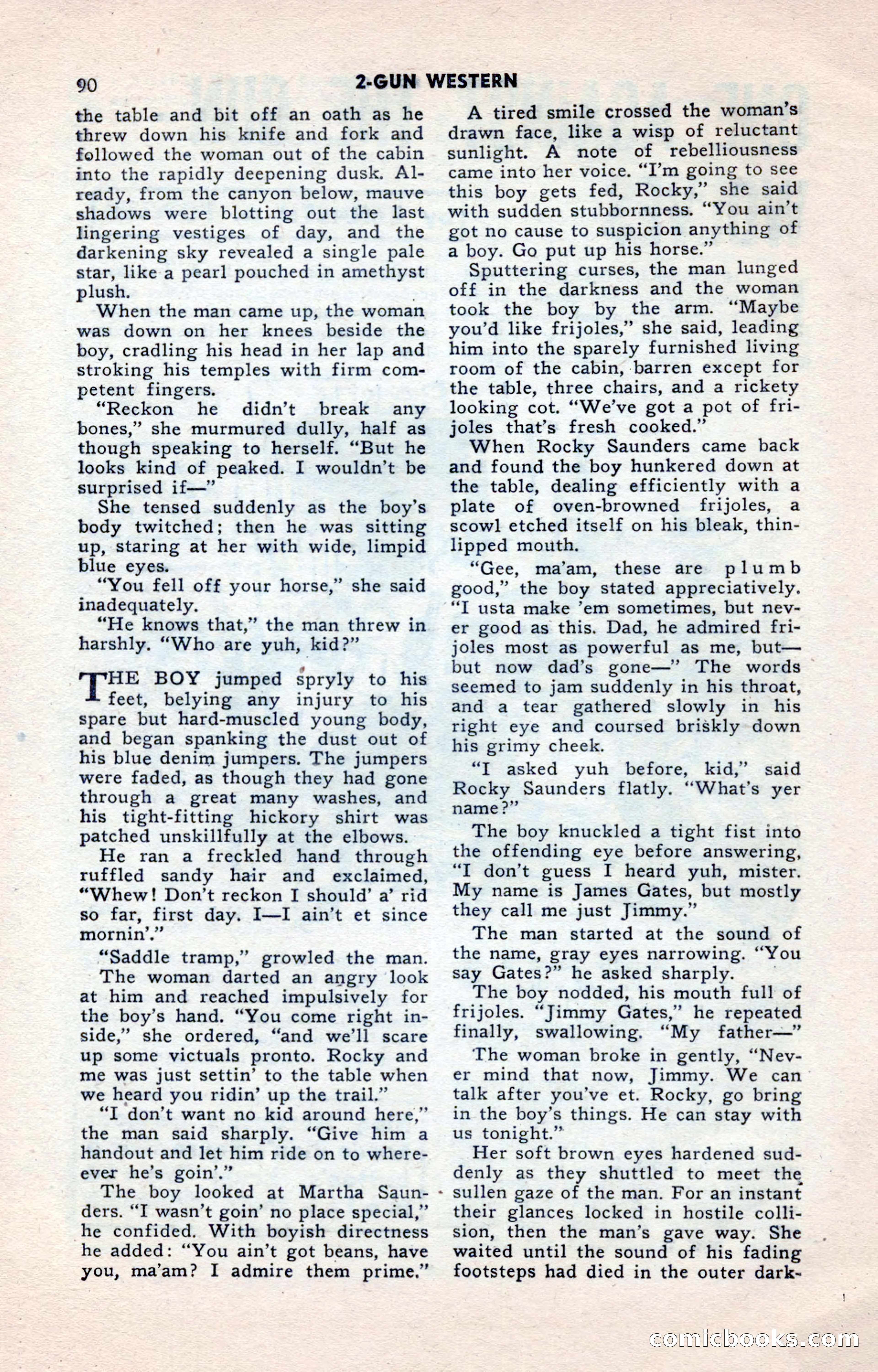 2-Gun Western, May 1955 — page 90 of 100