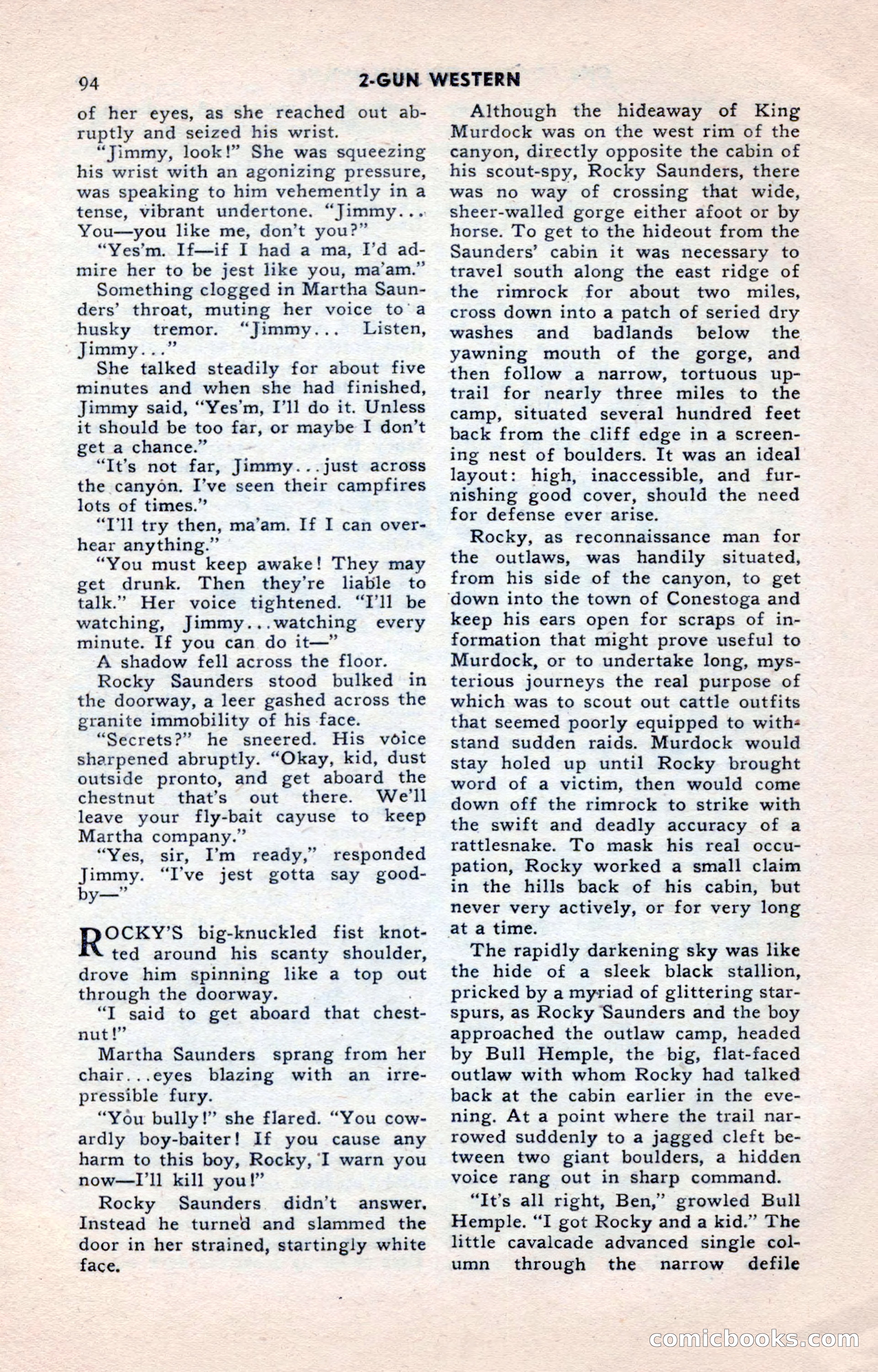2-Gun Western, May 1955 — page 94 of 100