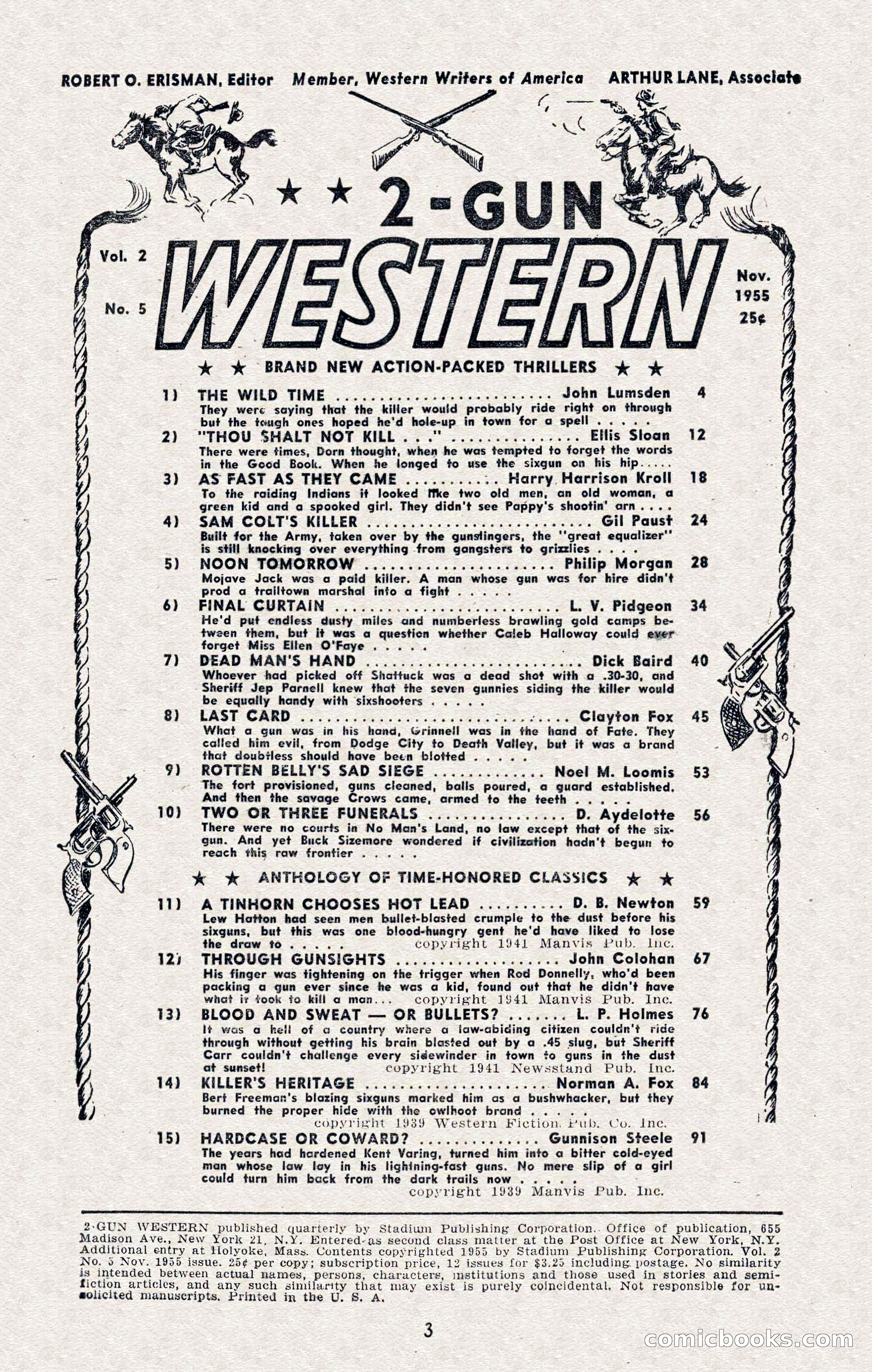 2-Gun Western, November 1955 — page 3 of 100