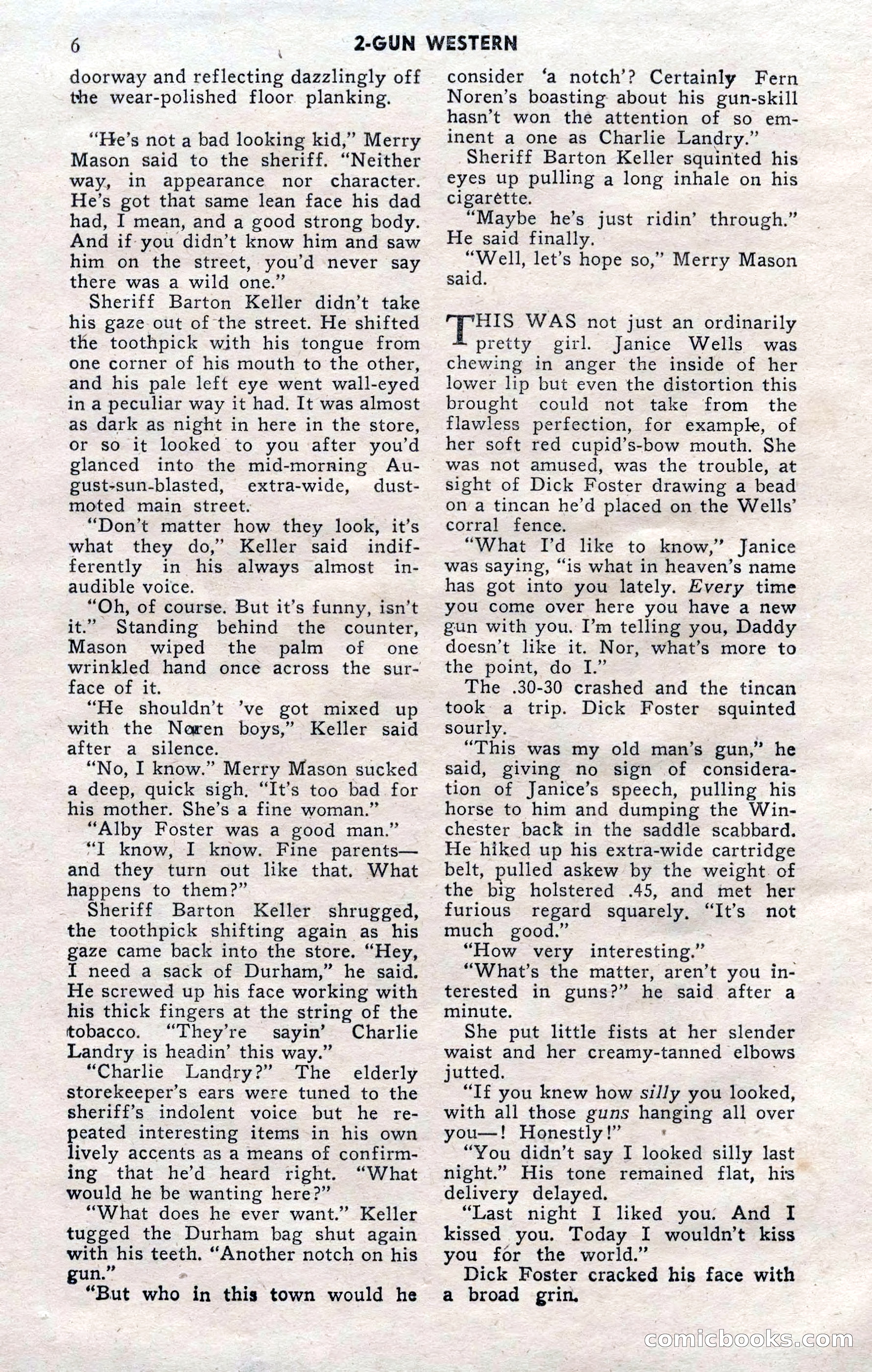 2-Gun Western, November 1955 — page 6 of 100