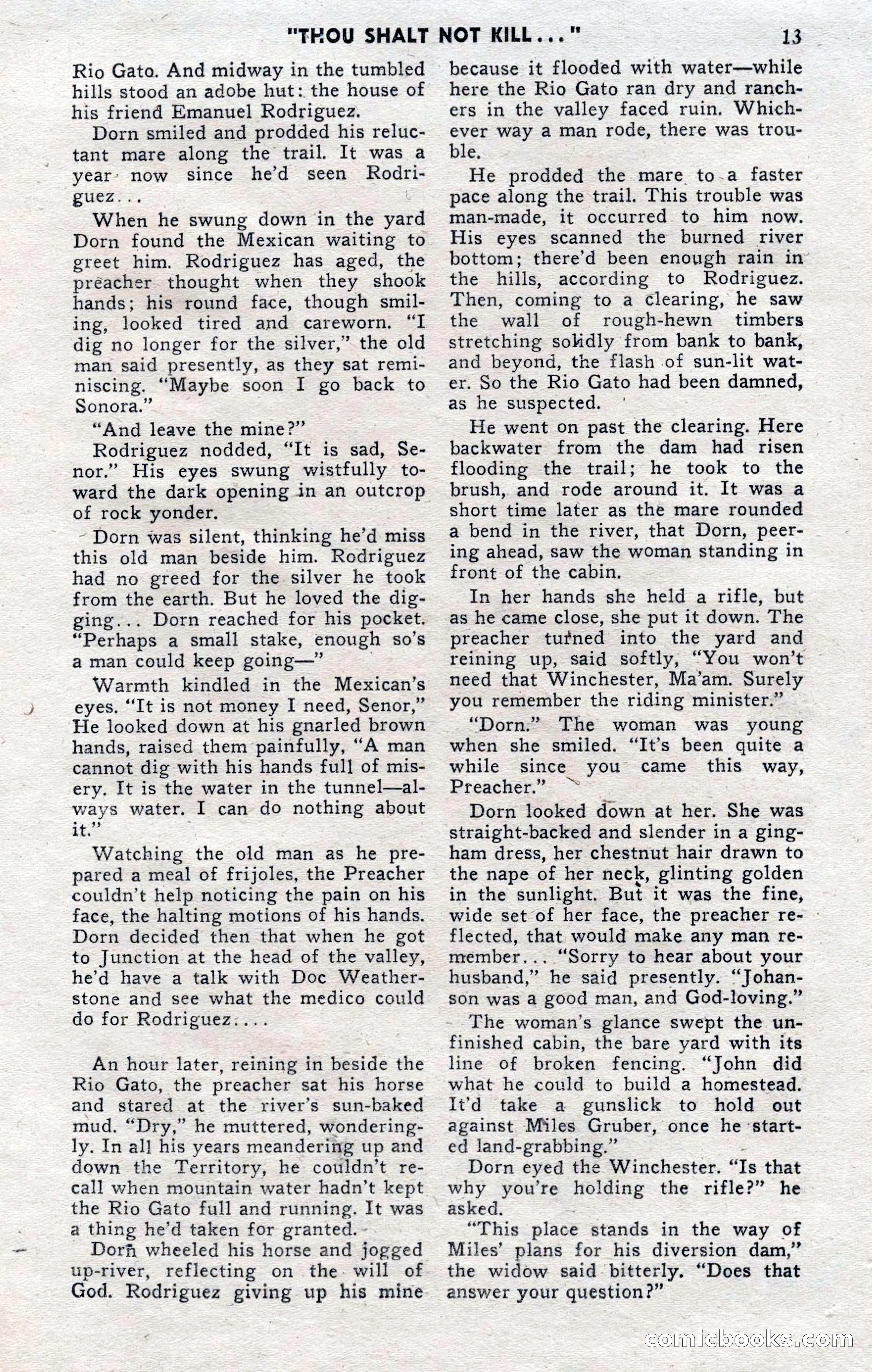 2-Gun Western, November 1955 — page 13 of 100