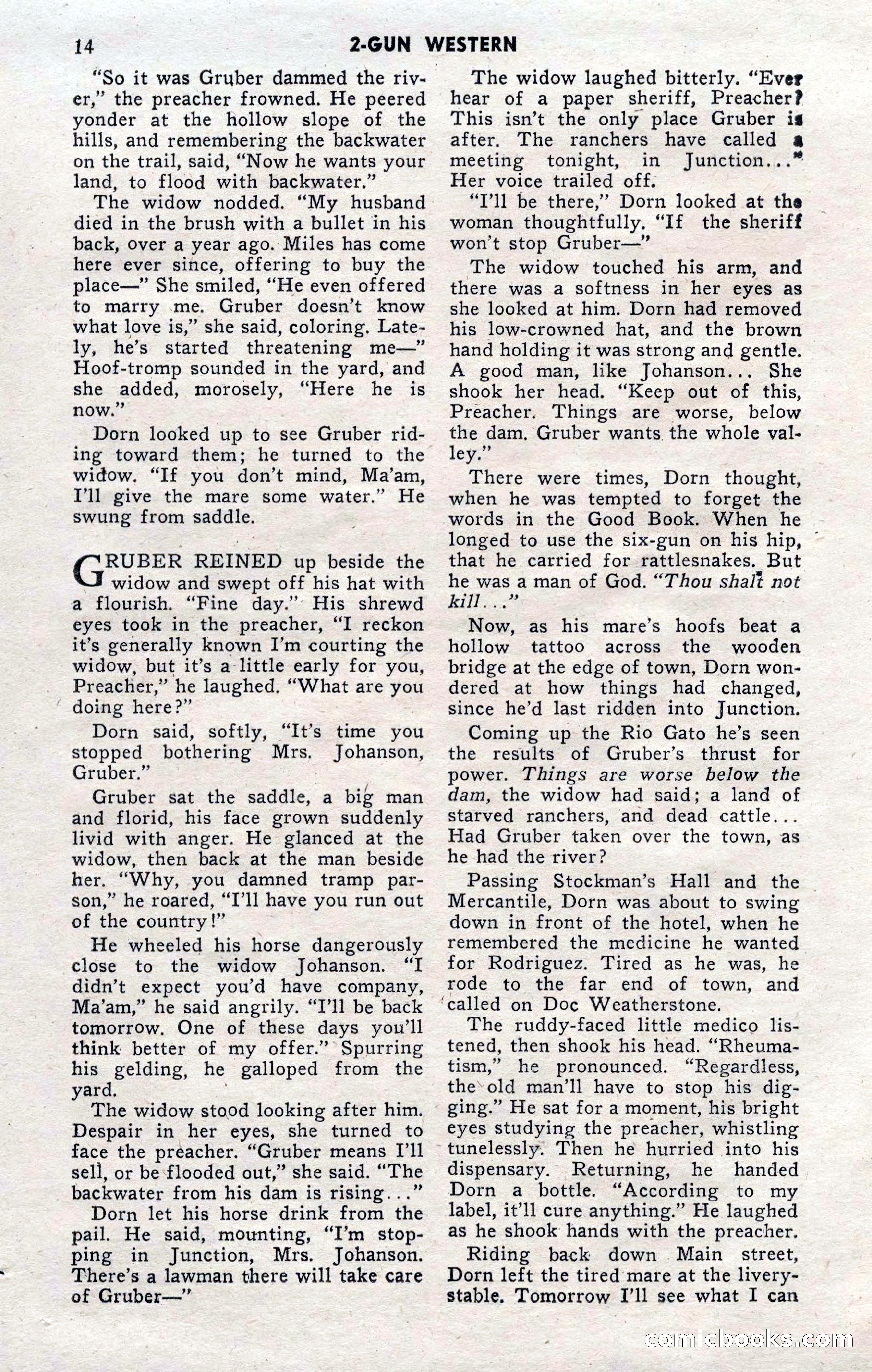 2-Gun Western, November 1955 — page 14 of 100