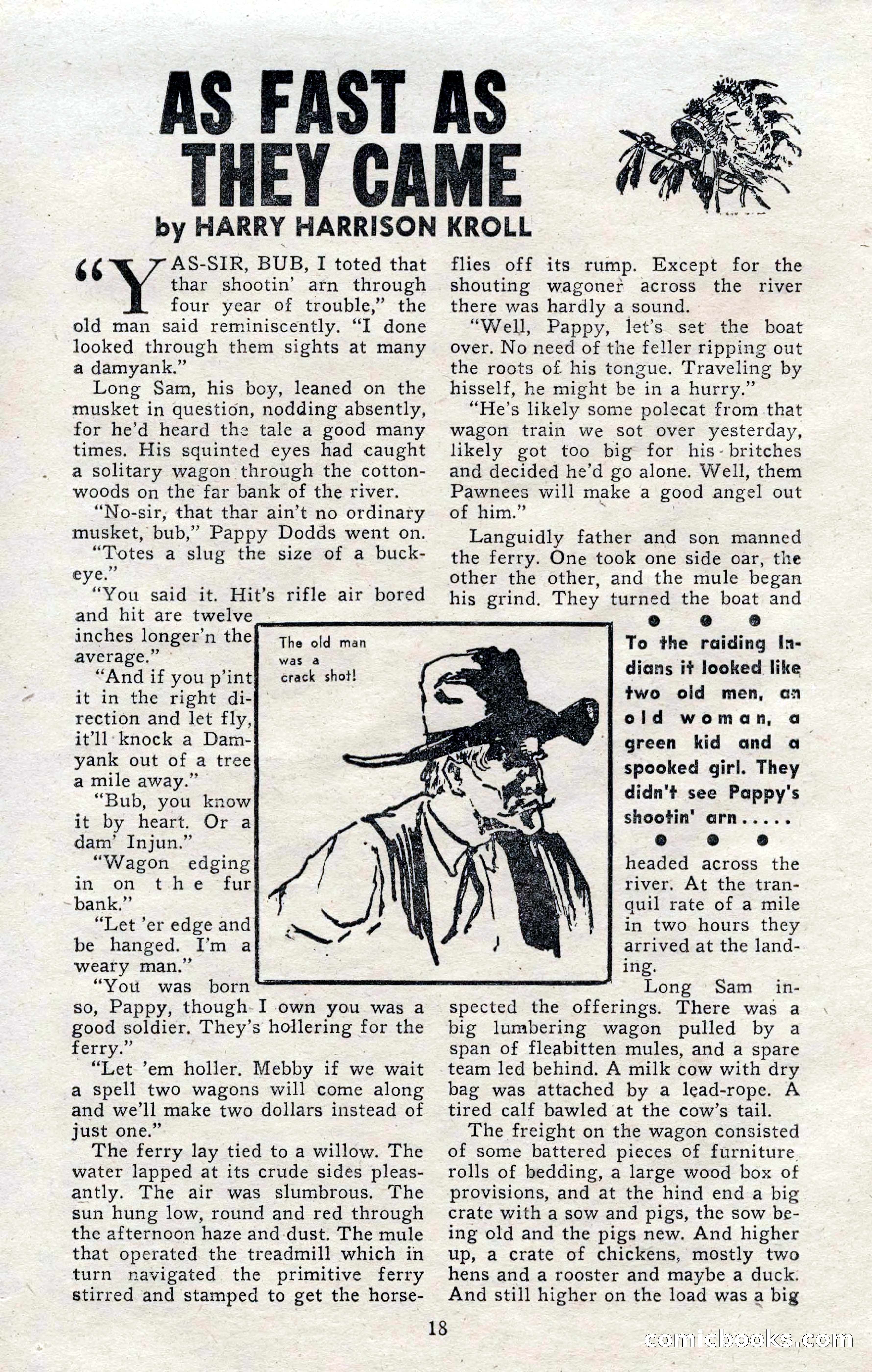 2-Gun Western, November 1955 — page 18 of 100