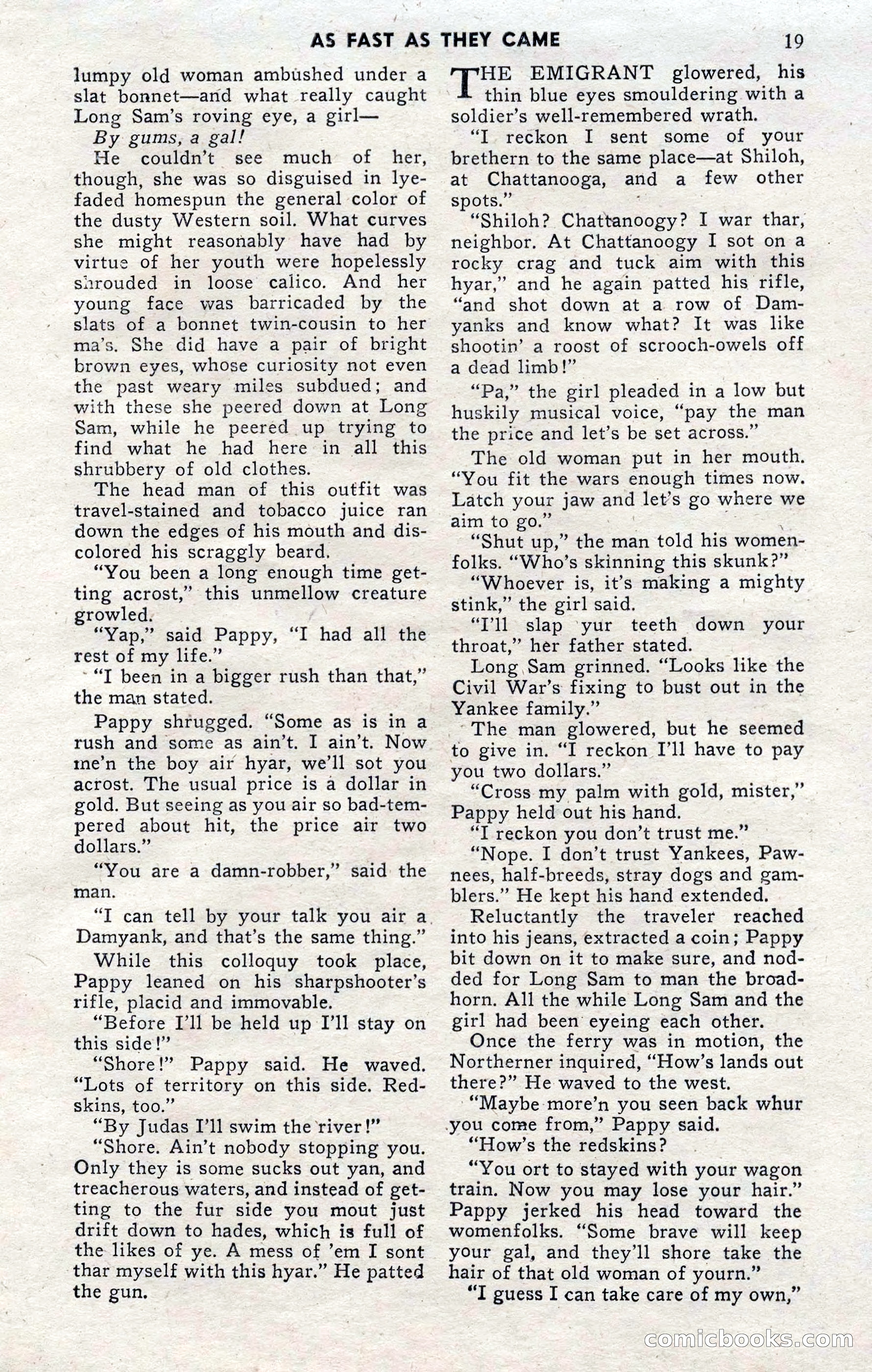 2-Gun Western, November 1955 — page 19 of 100