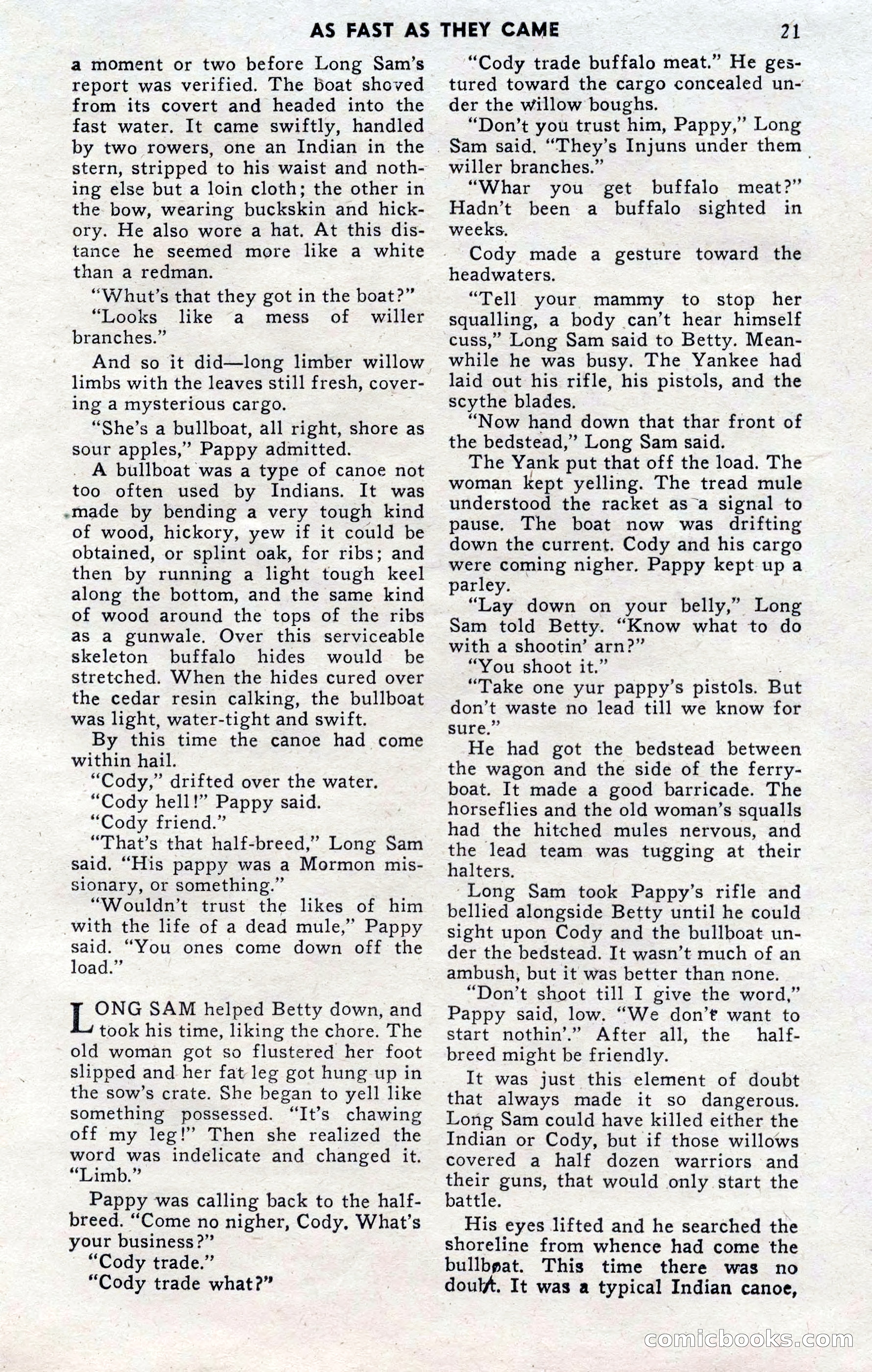 2-Gun Western, November 1955 — page 21 of 100