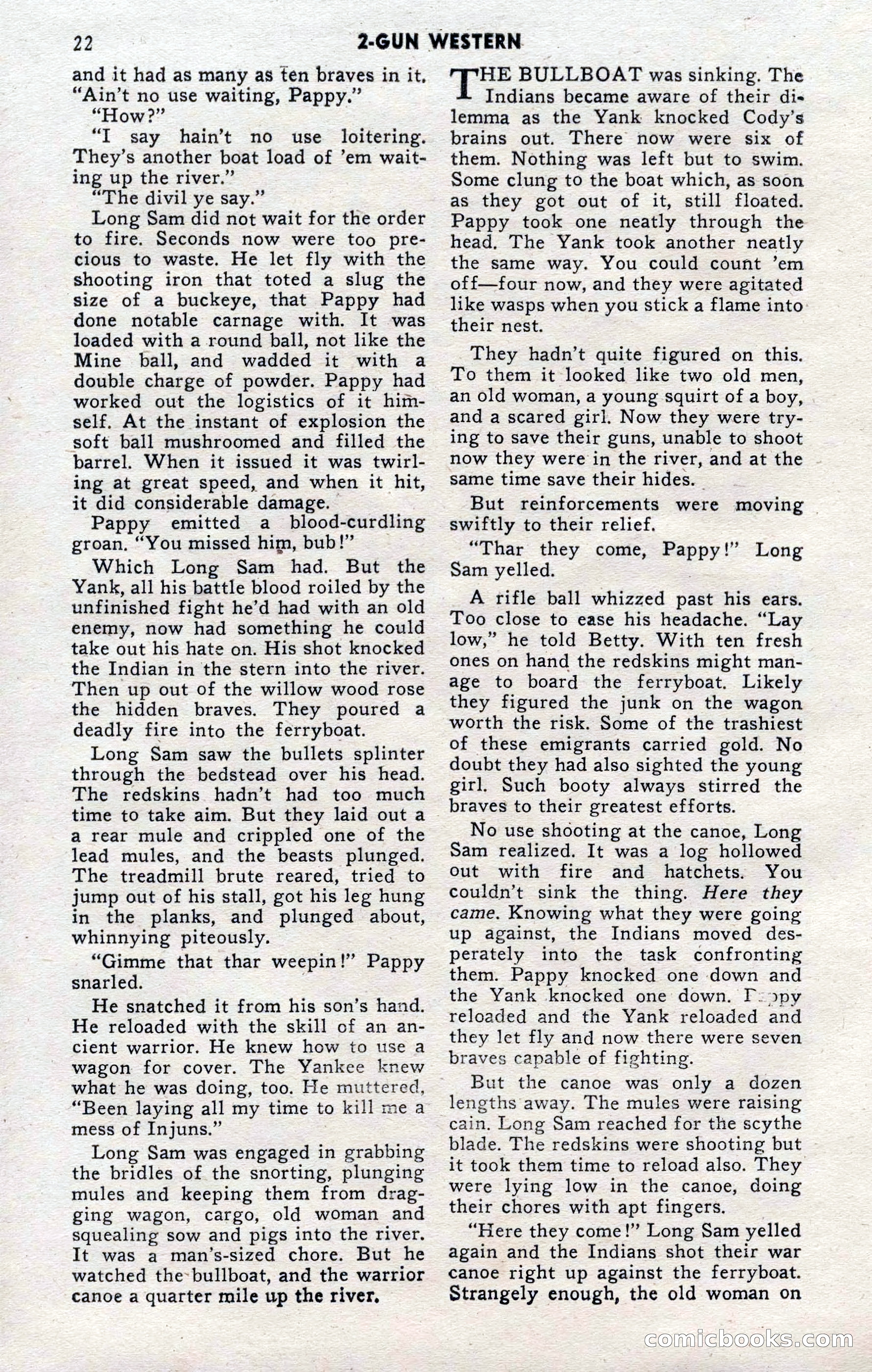 2-Gun Western, November 1955 — page 22 of 100