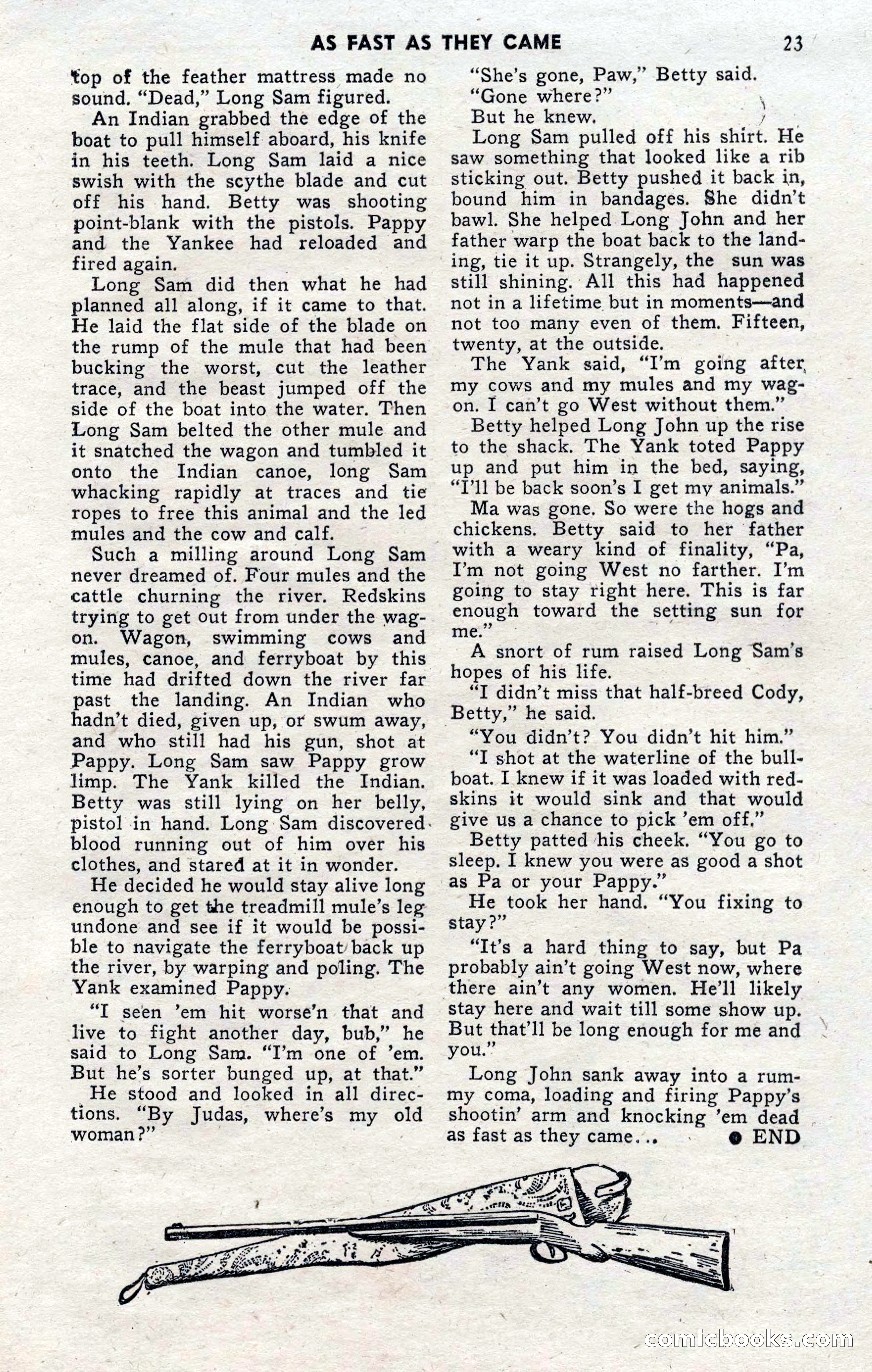 2-Gun Western, November 1955 — page 23 of 100