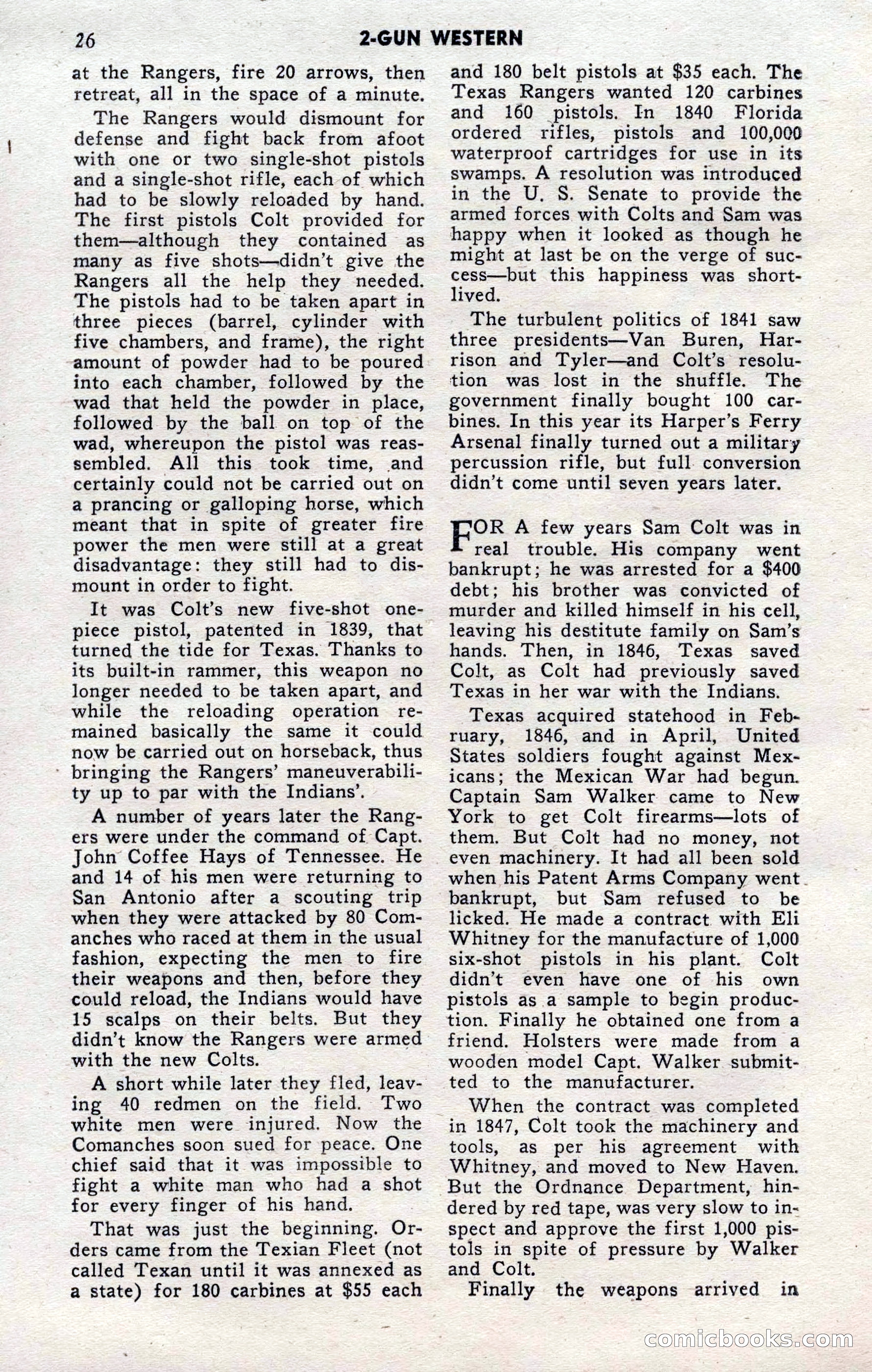 2-Gun Western, November 1955 — page 26 of 100