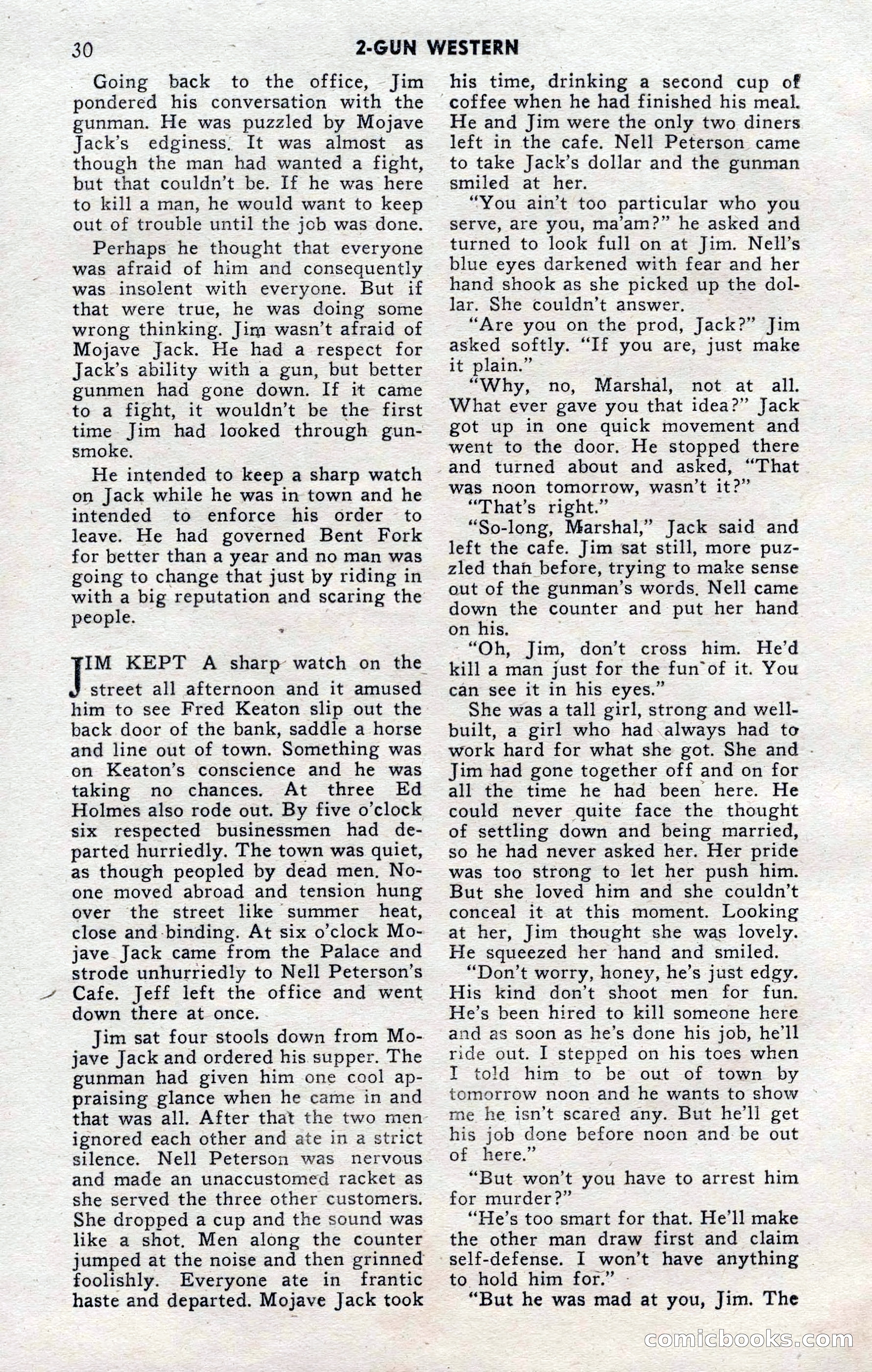 2-Gun Western, November 1955 — page 30 of 100